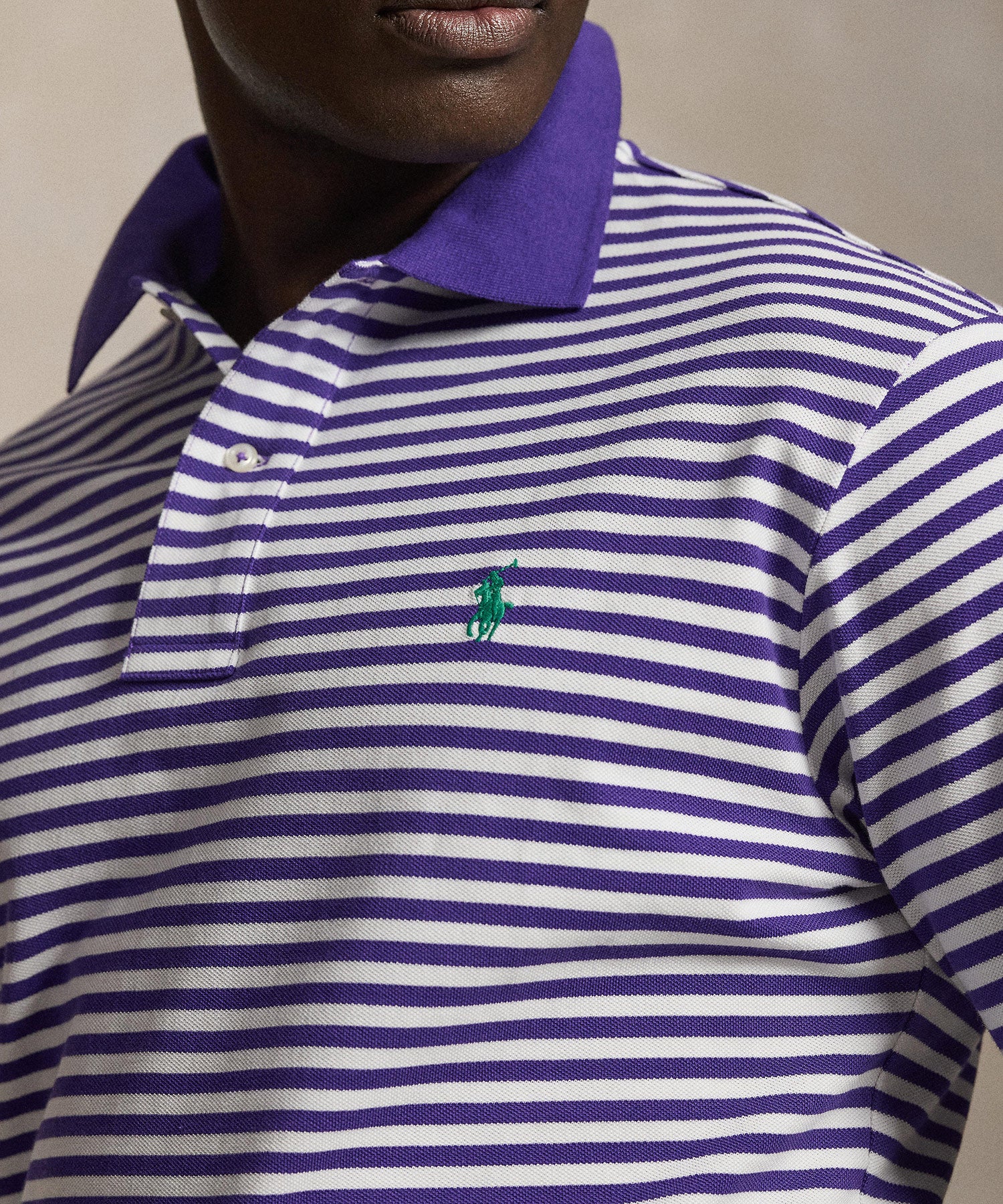 Polo Ralph Lauren Short Sleeve Animated Stripe Mesh Polo - Image 21