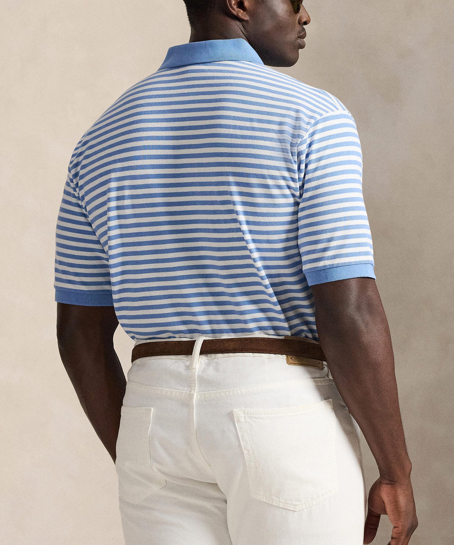 Polo Ralph Lauren Short Sleeve Animated Stripe Mesh Polo - Image 6