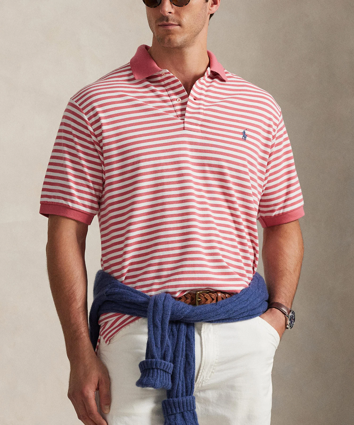 Polo Ralph Lauren Short Sleeve Animated Stripe Mesh Polo - Image 9