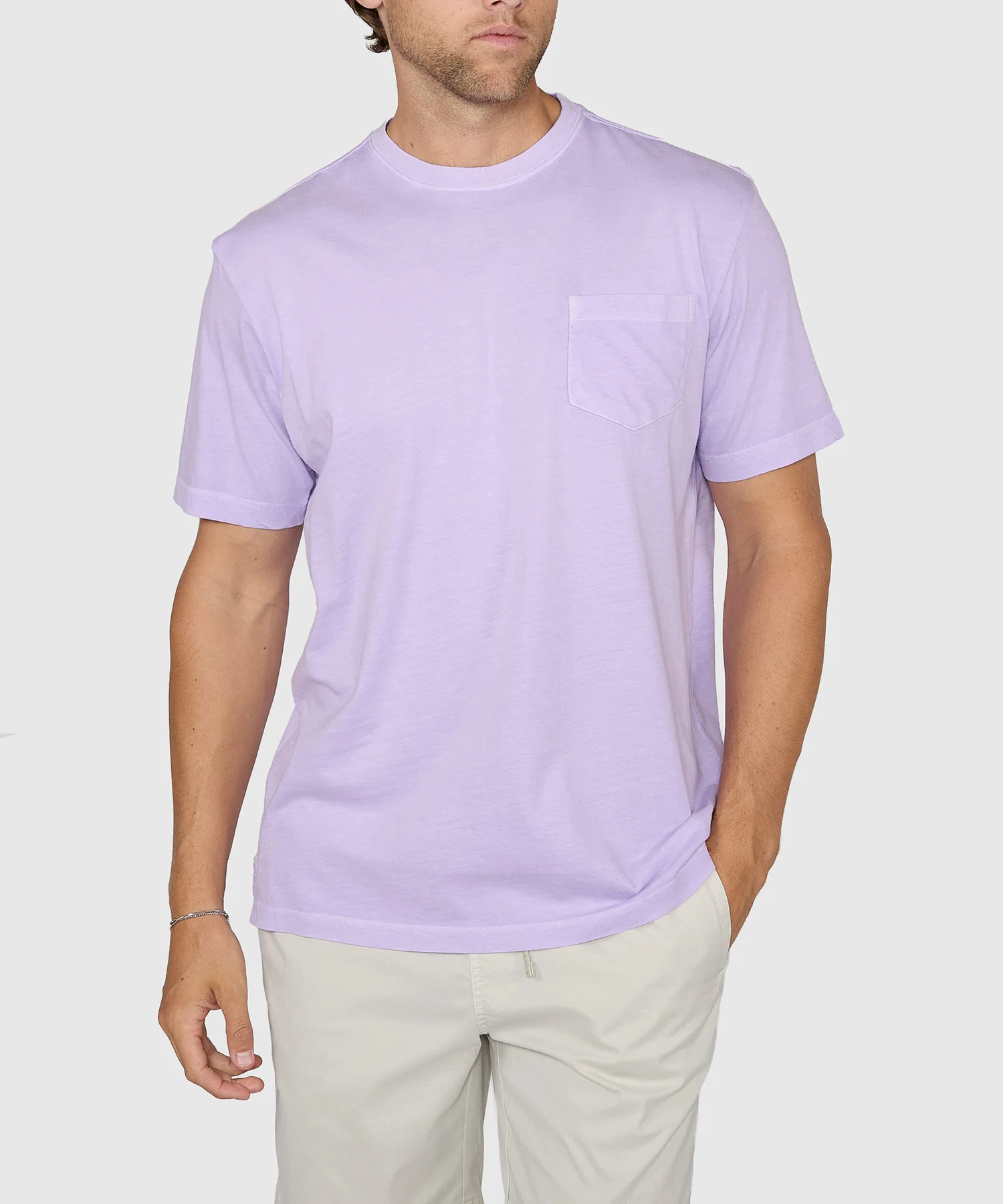Westport Lifestyle Short Sleeve Sunwashed Crew Neck Pocket T-Shirt - Image 14