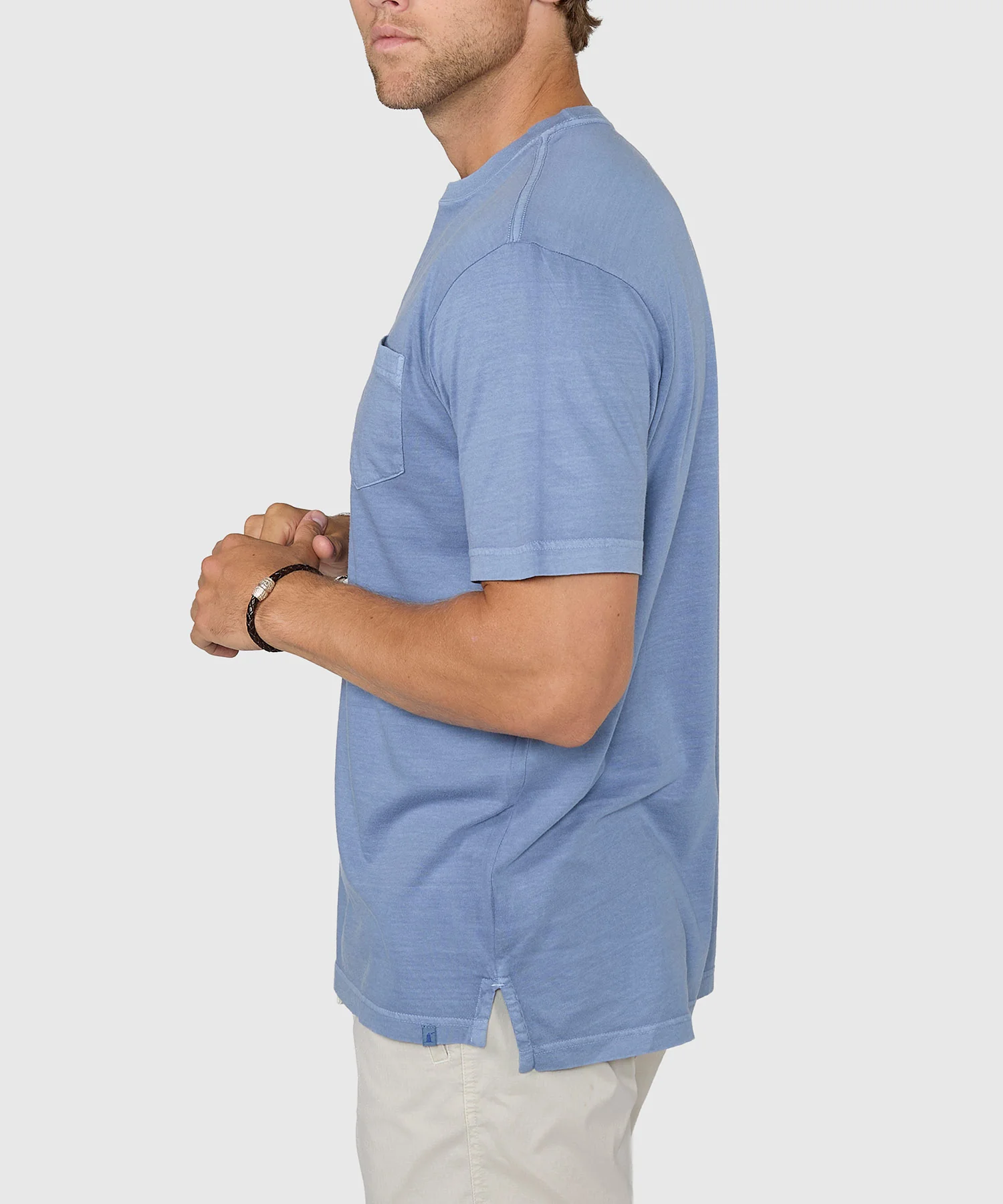 Westport Lifestyle Short Sleeve Sunwashed Crew Neck Pocket T-Shirt - Image 17