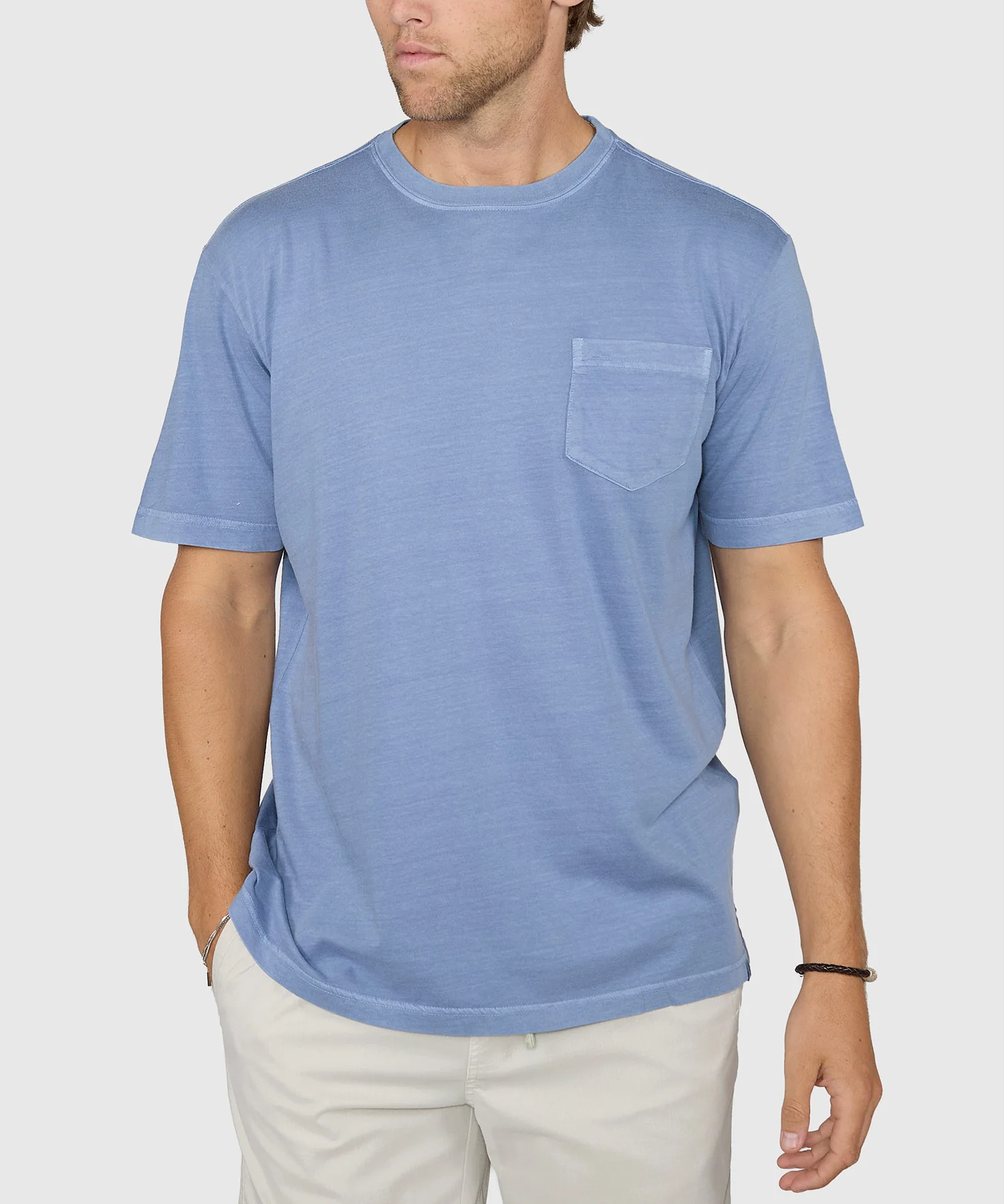 Westport Lifestyle Short Sleeve Sunwashed Crew Neck Pocket T-Shirt - Image 18