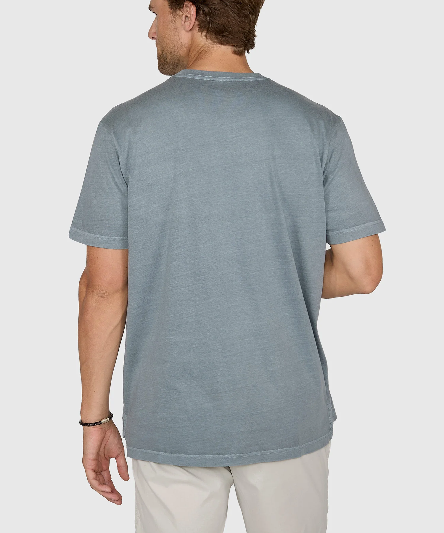 Westport Lifestyle Short Sleeve Sunwashed Crew Neck Pocket T-Shirt - Image 25