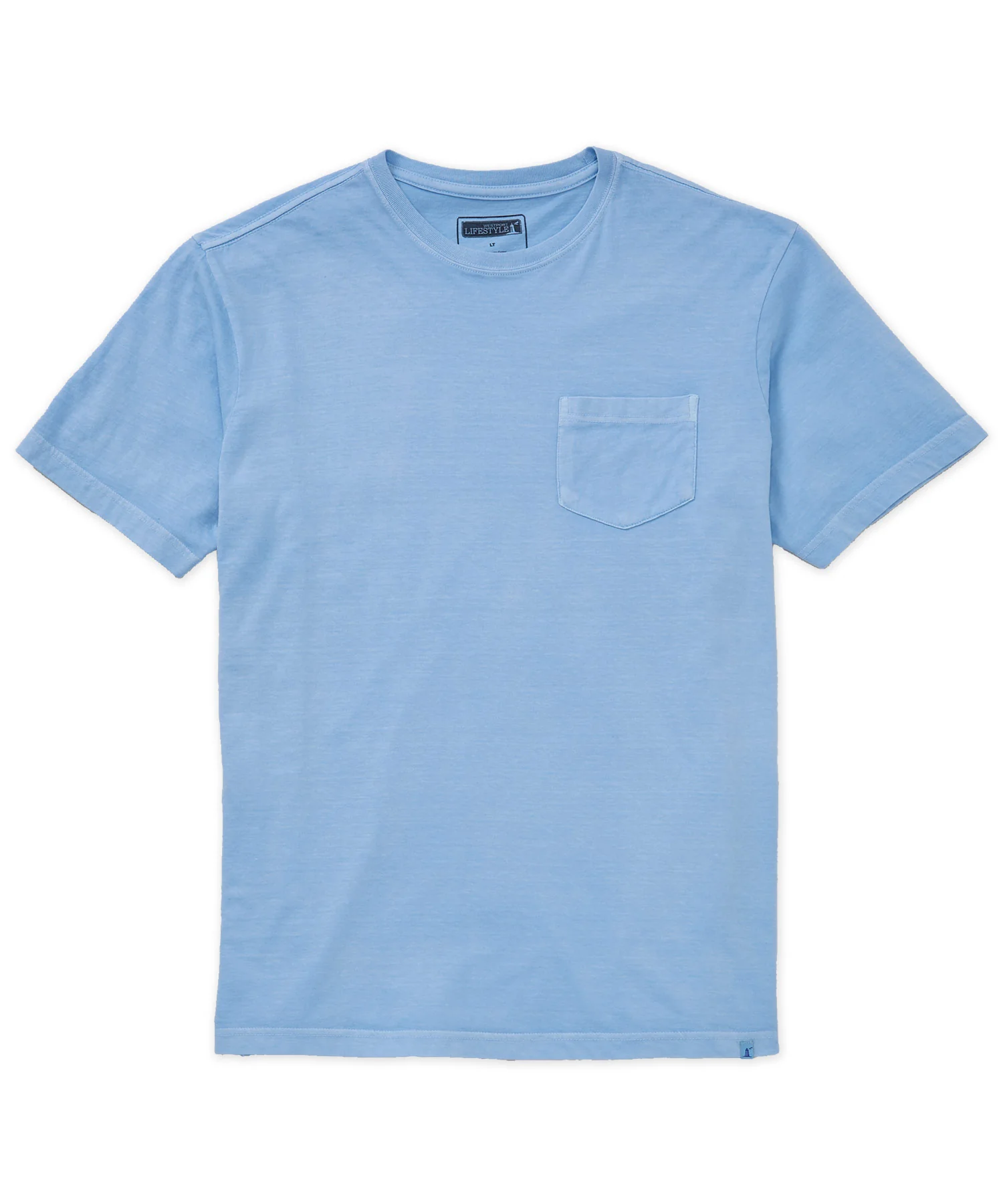 Westport Lifestyle Short Sleeve Sunwashed Crew Neck Pocket T-Shirt - Image 28