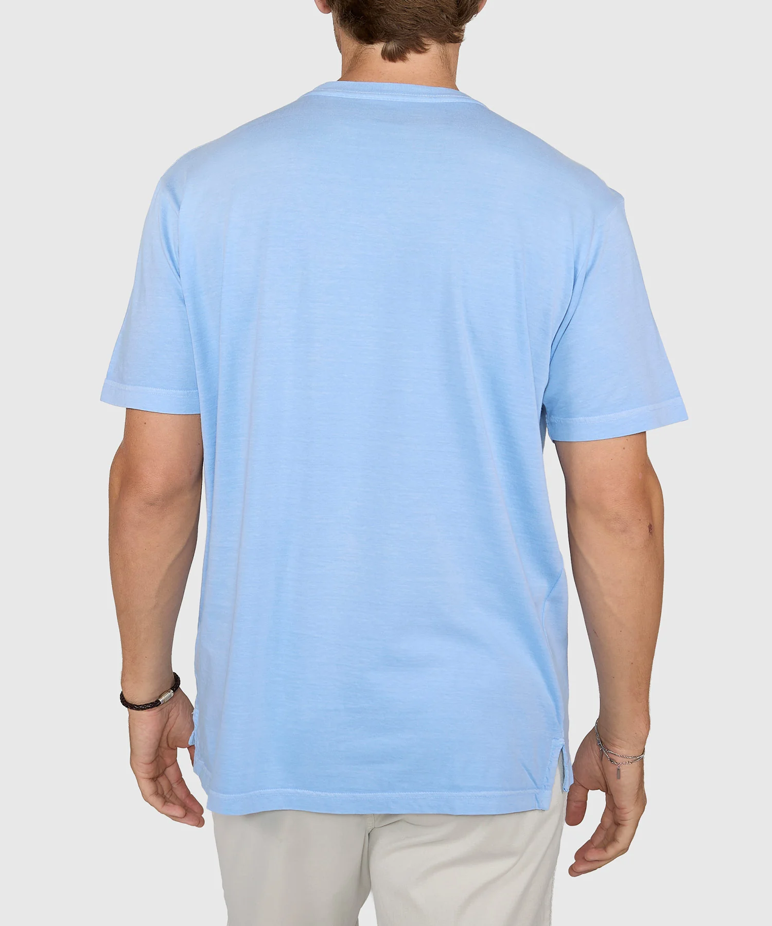 Westport Lifestyle Short Sleeve Sunwashed Crew Neck Pocket T-Shirt - Image 31