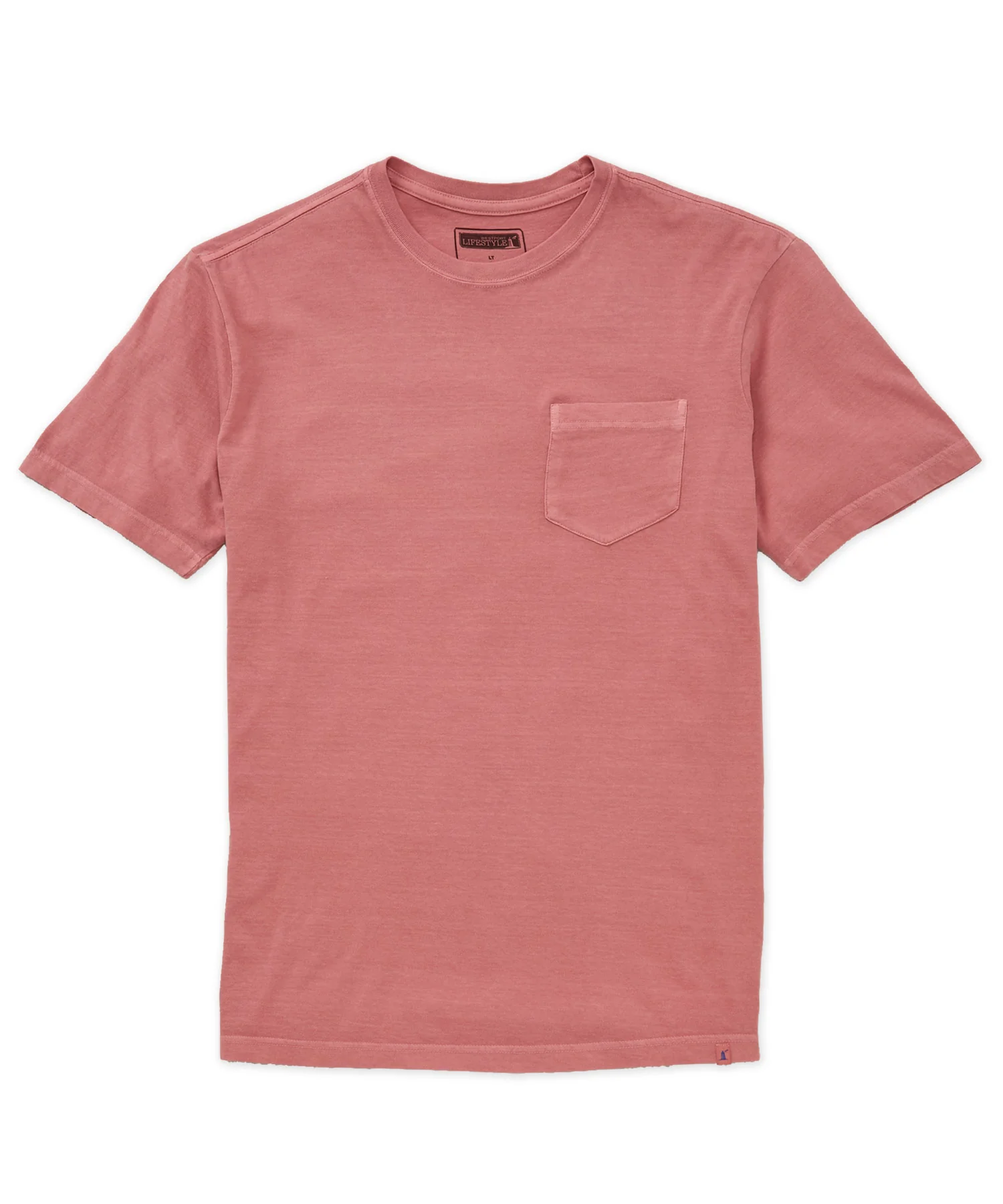 Westport Lifestyle Short Sleeve Sunwashed Crew Neck Pocket T-Shirt - Image 4