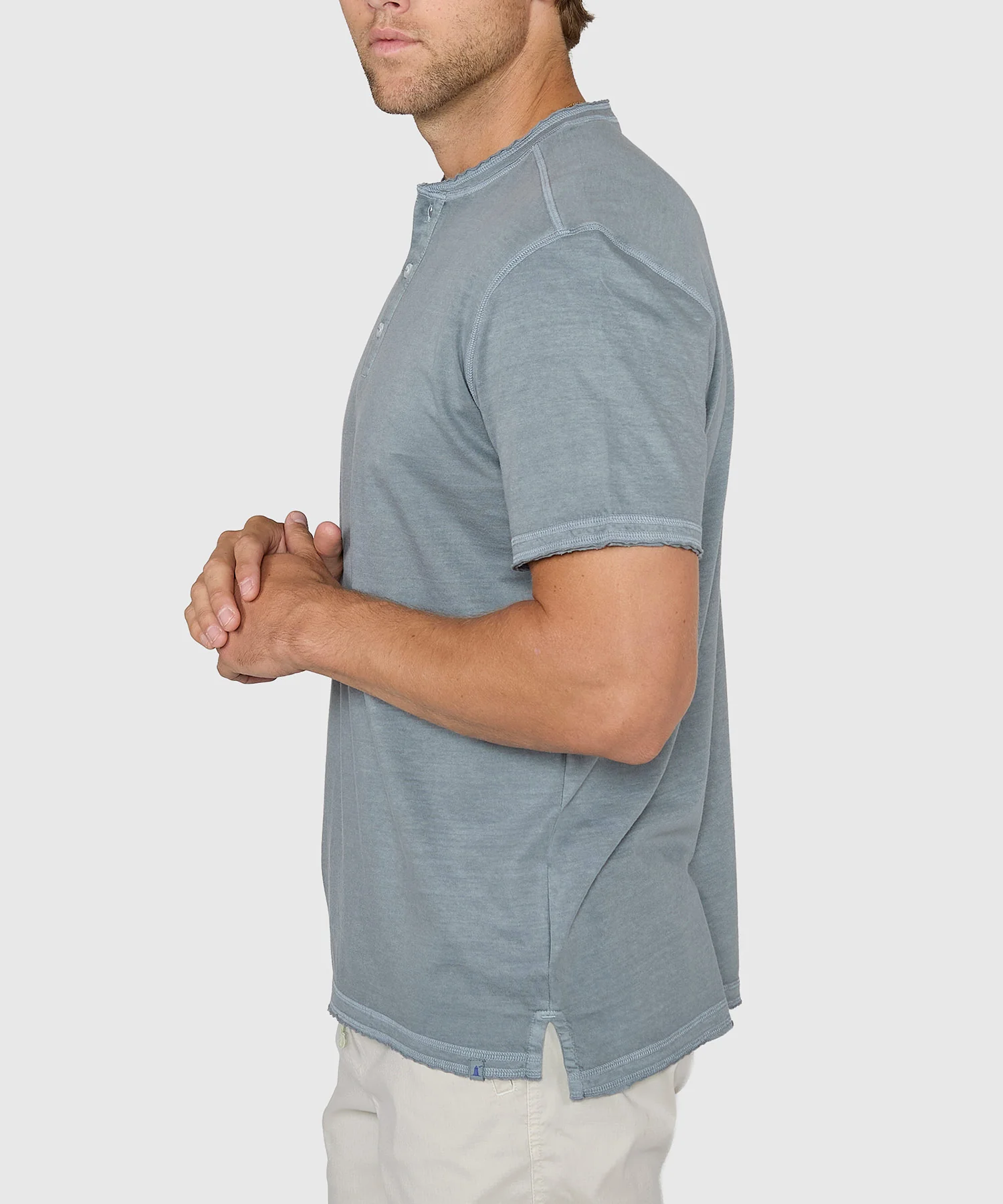 Westport Lifestyle Short Sleeve Sunwashed Henley - Image 16