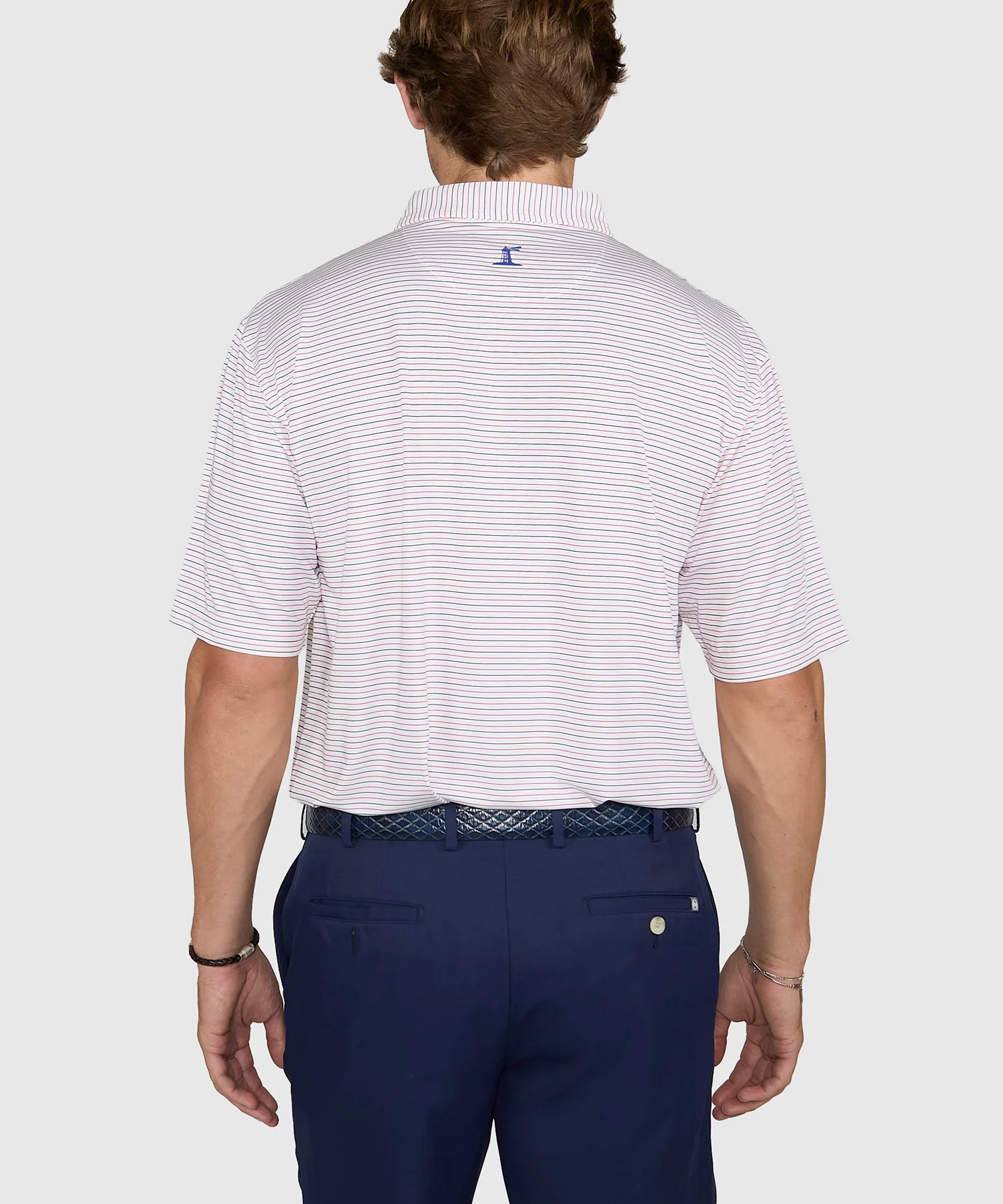 Westport Lifestyle Short Sleeve Performance Stripe Polo - Image 3
