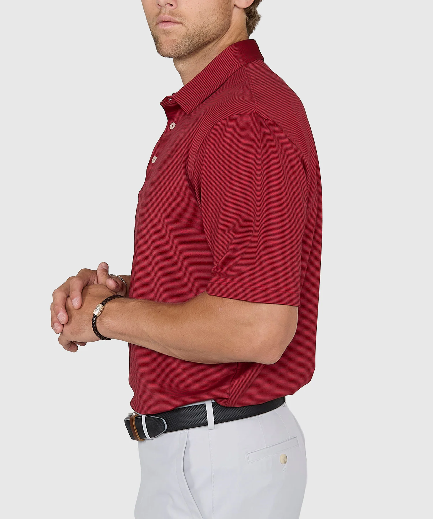 Westport Lifestyle Short Sleeve Performance Stripe Polo - Image 4