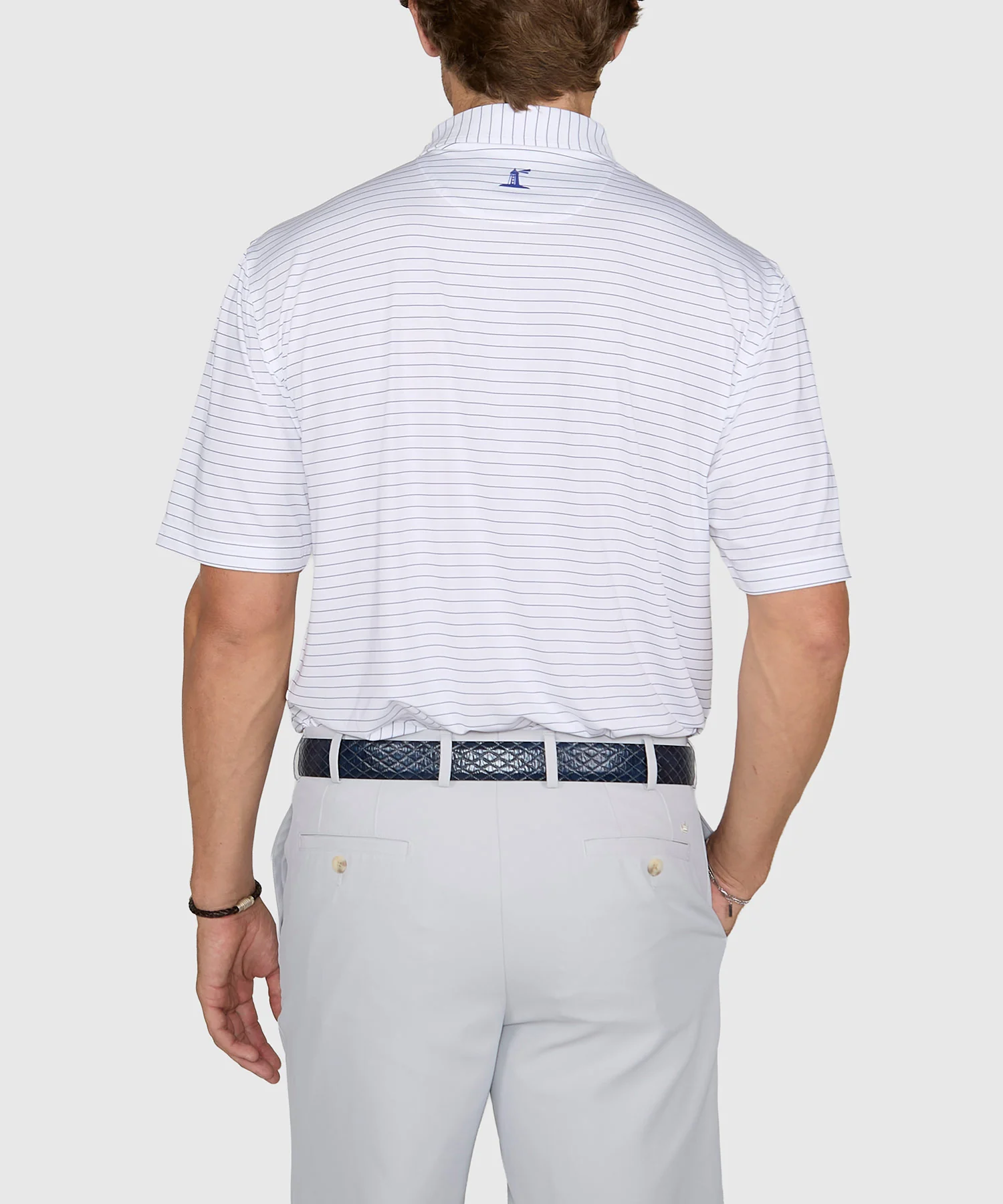 Westport Lifestyle Short Sleeve Performance Stripe Polo - Image 4