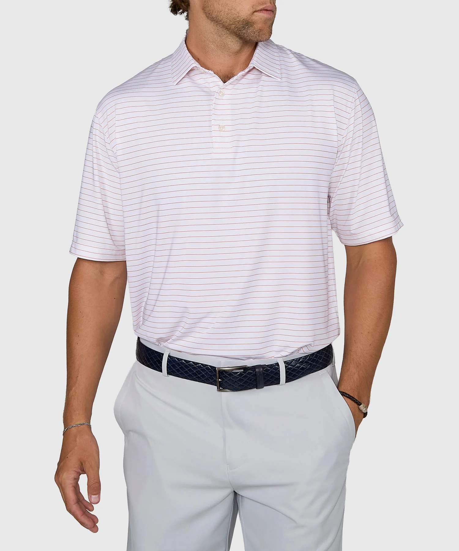 Westport Lifestyle Short Sleeve Performance Stripe Polo - Image 6