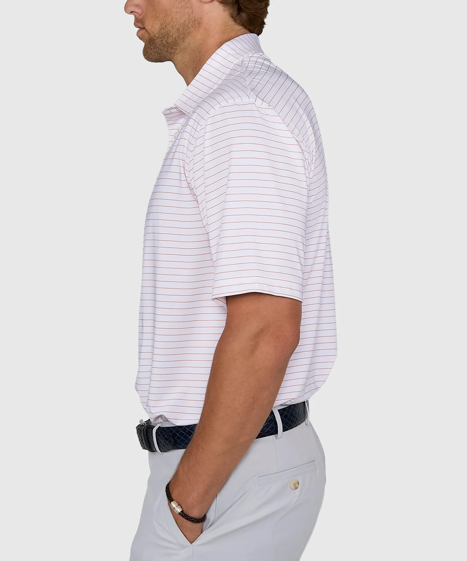 Westport Lifestyle Short Sleeve Performance Stripe Polo - Image 7