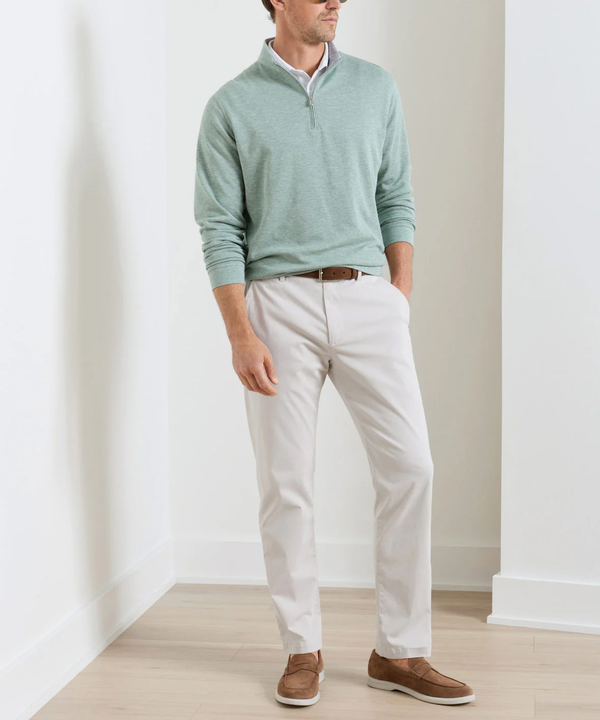 Peter Millar Signature Sateen Flat Front Trouser - Image 10