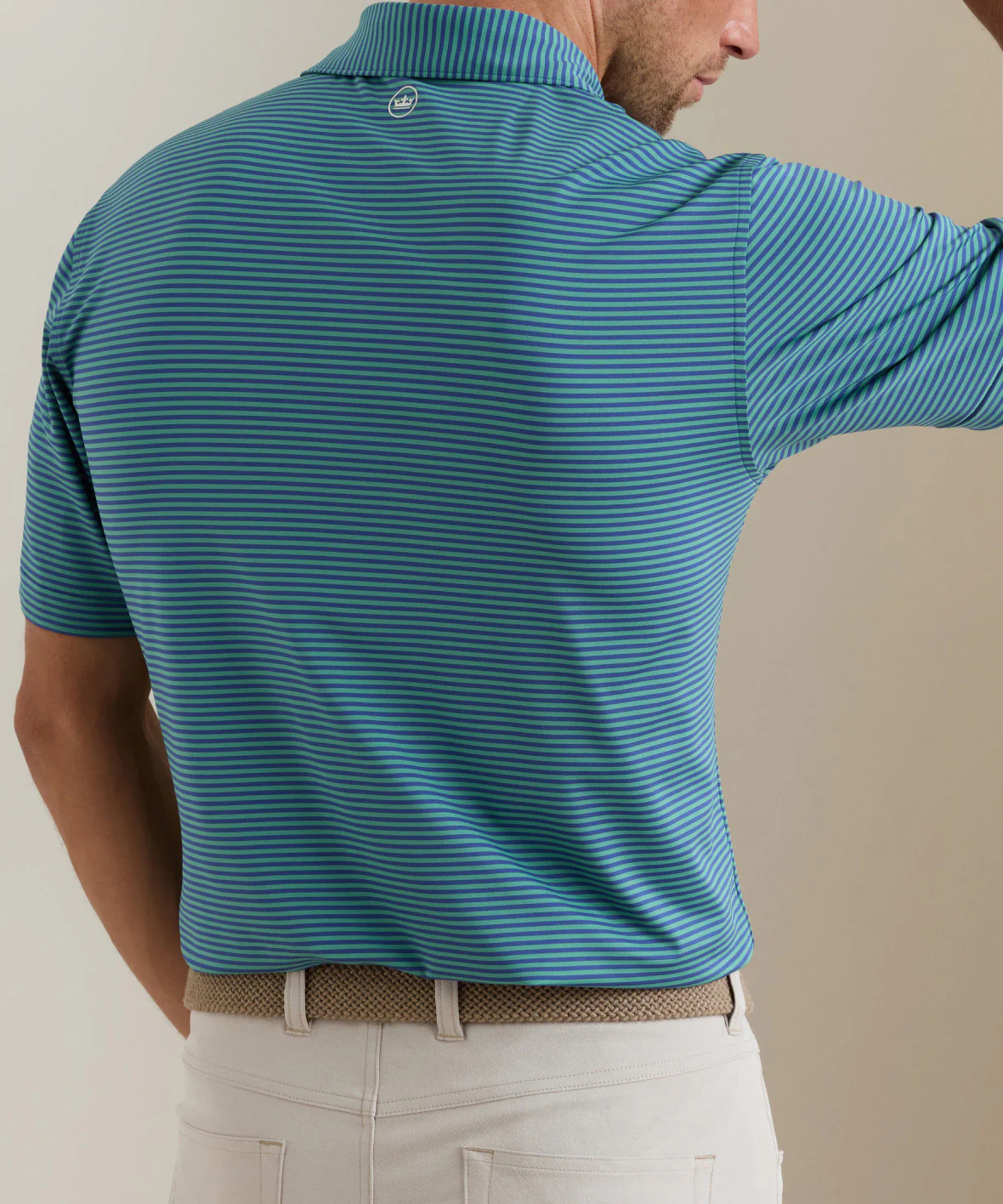 Peter Millar Hales Stripe Short Sleeve Performance Polo - Image 15