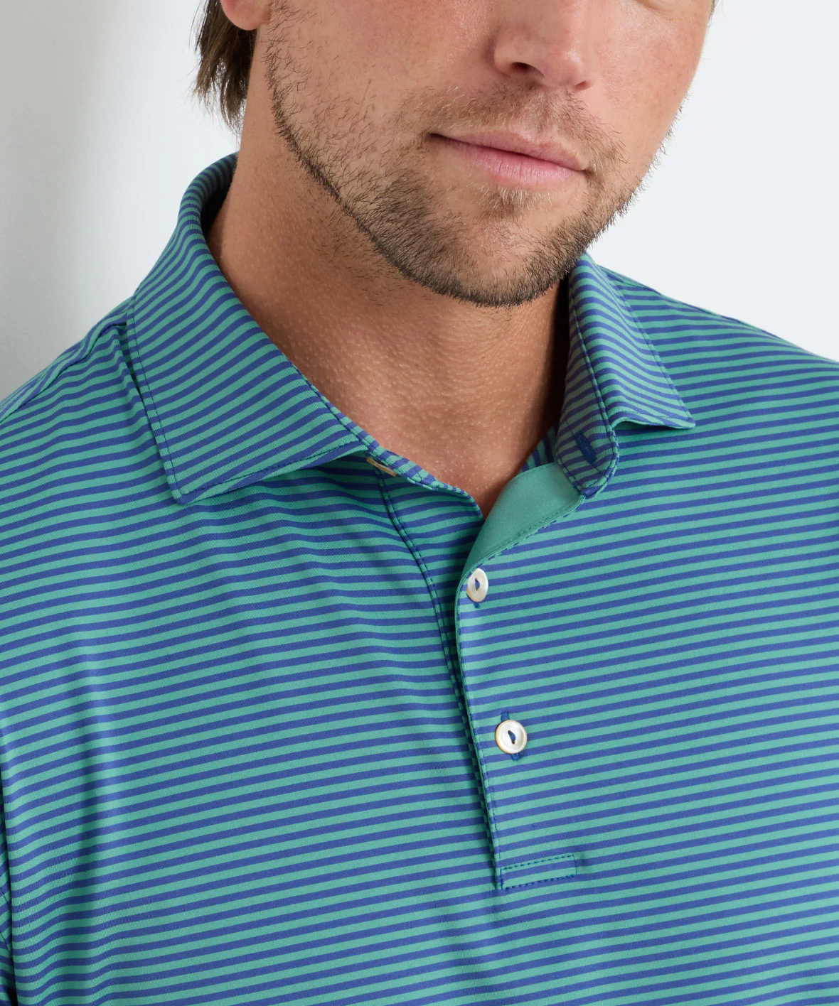 Peter Millar Hales Stripe Short Sleeve Performance Polo - Image 17