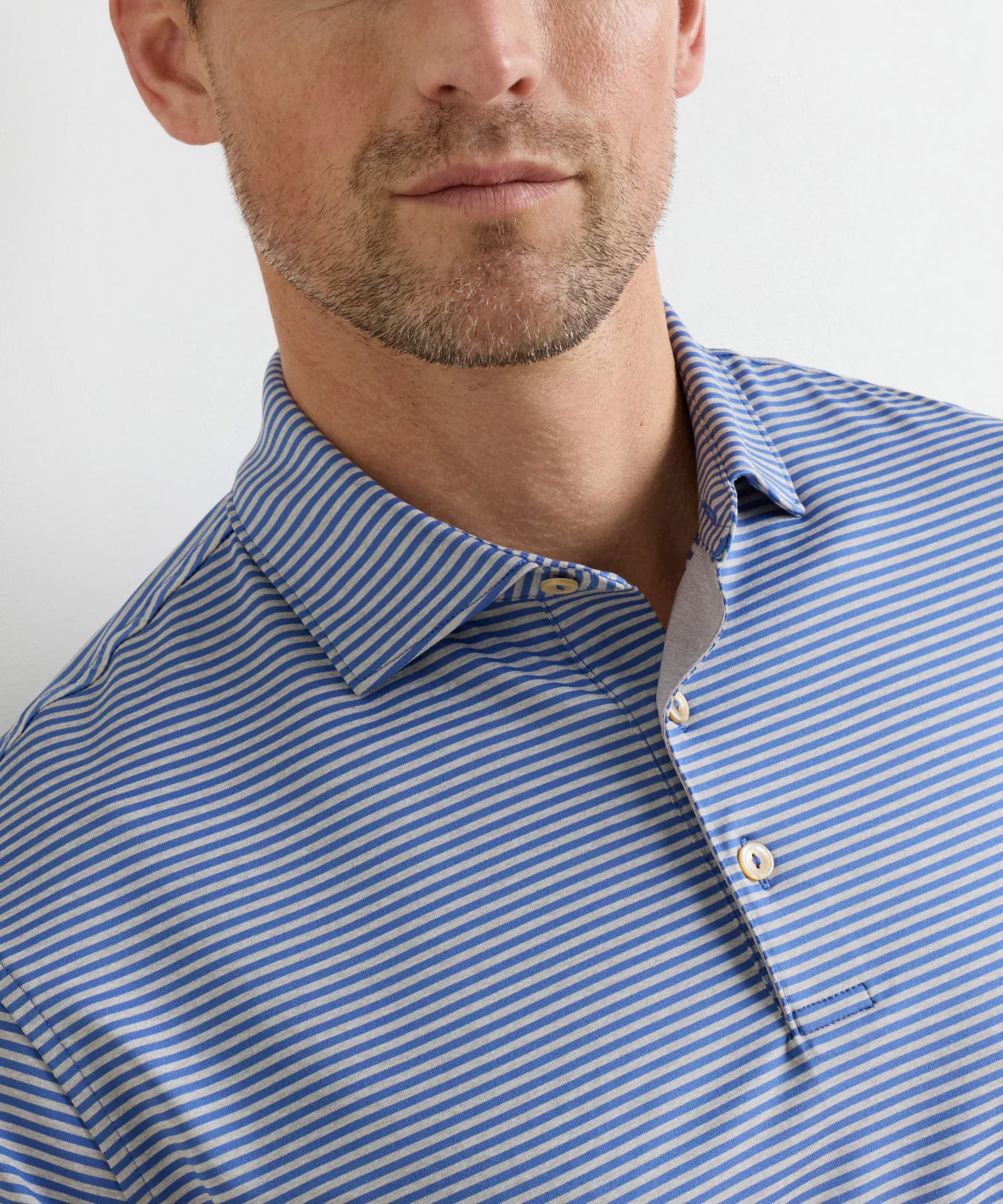Peter Millar Hales Stripe Short Sleeve Performance Polo - Image 22