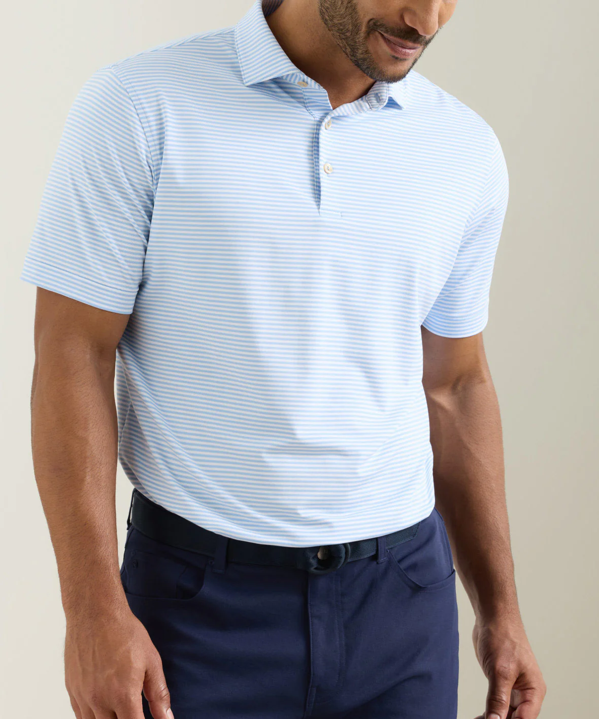 Peter Millar Hales Stripe Short Sleeve Performance Polo - Image 24
