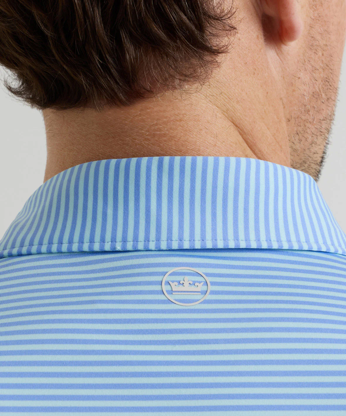 Peter Millar Hales Stripe Short Sleeve Performance Polo - Image 6