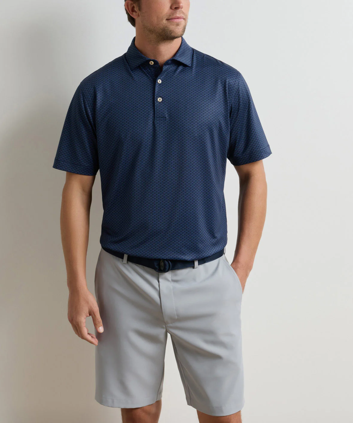 Peter Millar Bunker Bar Print Short Sleeve Performance Polo - Image 2