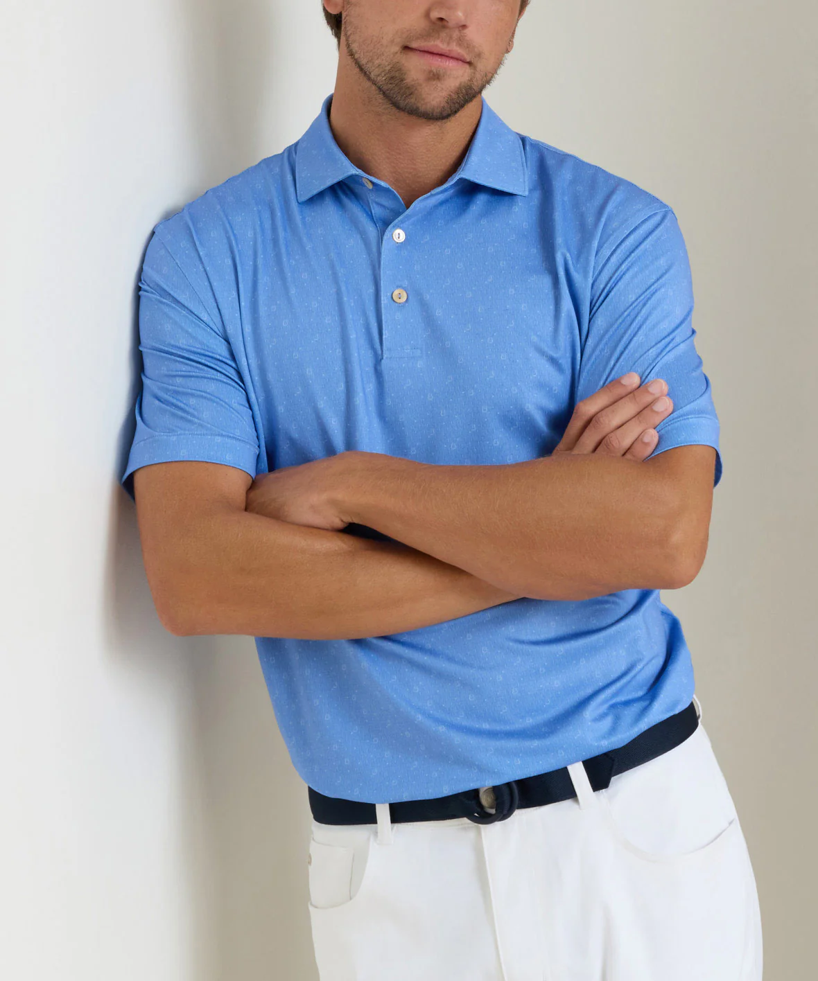 Peter Millar Guitar Solo Print Short Sleeve Performance Polo - Image 2