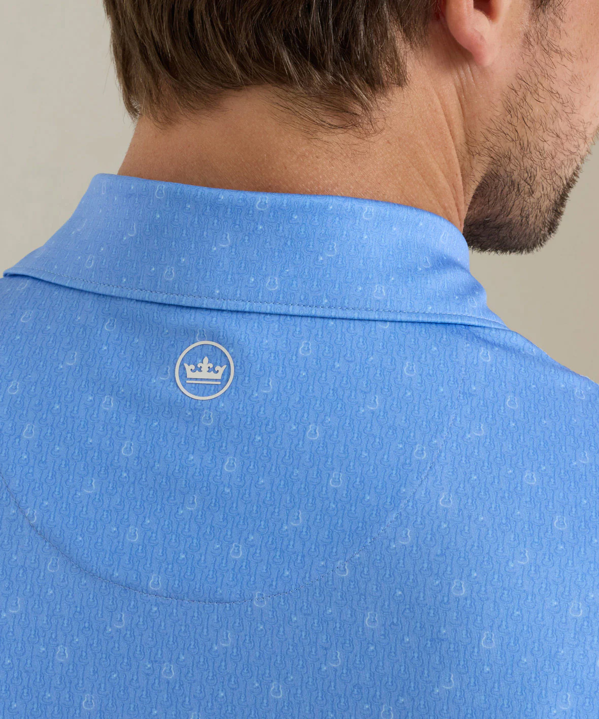 Peter Millar Guitar Solo Print Short Sleeve Performance Polo - Image 4