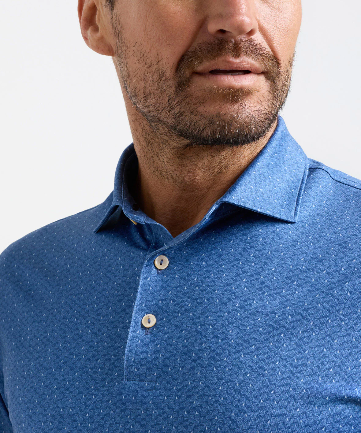 Peter Millar Negroni Print Short Sleeve Performance Polo - Image 5