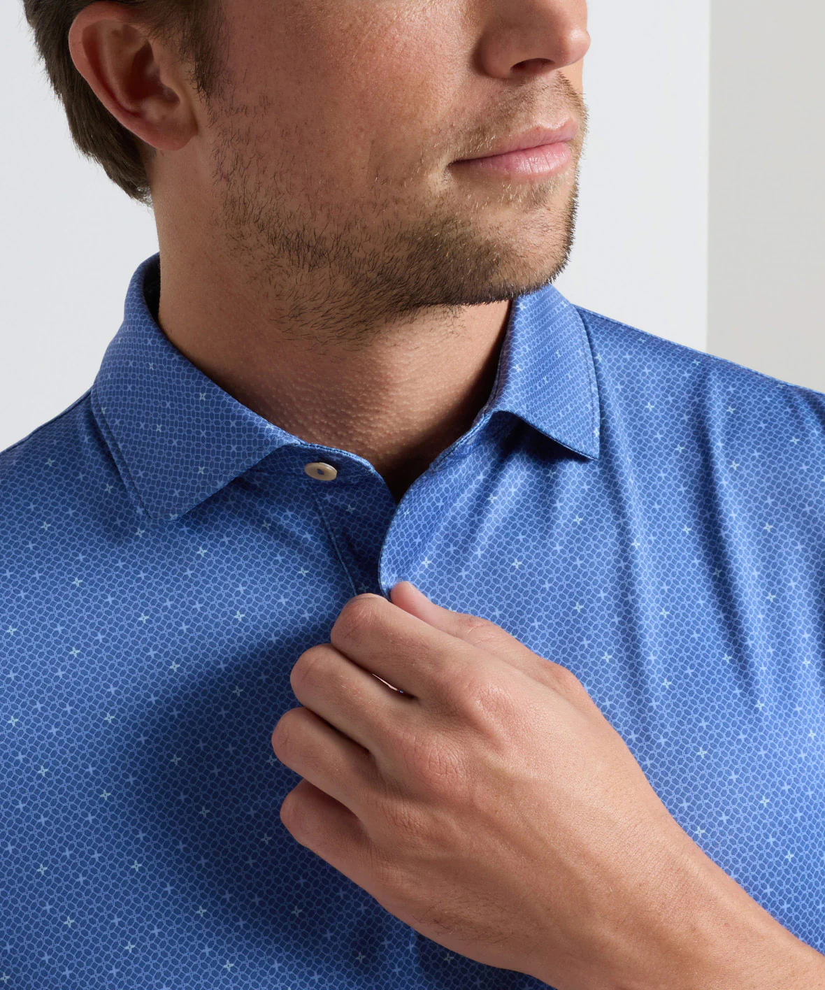 Peter Millar Barrier Print Short Sleeve Performance Polo - Image 10