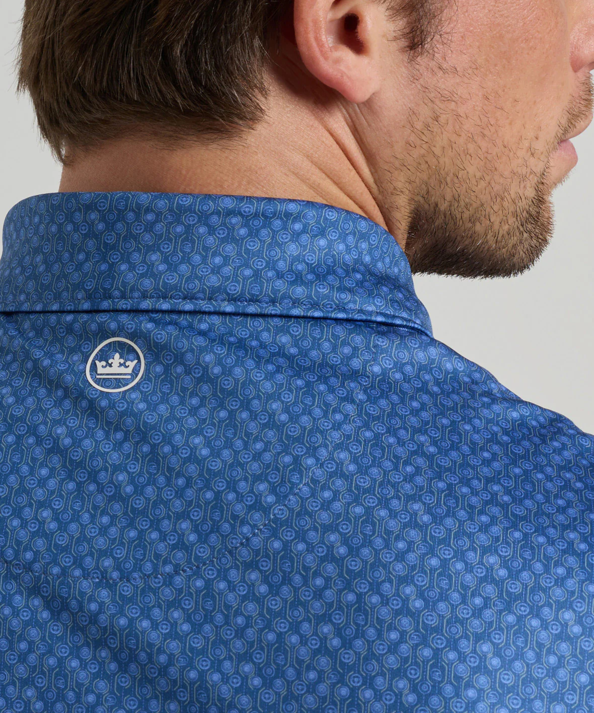 Peter Millar Pole Position Print Short Sleeve Performance Polo - Image 4