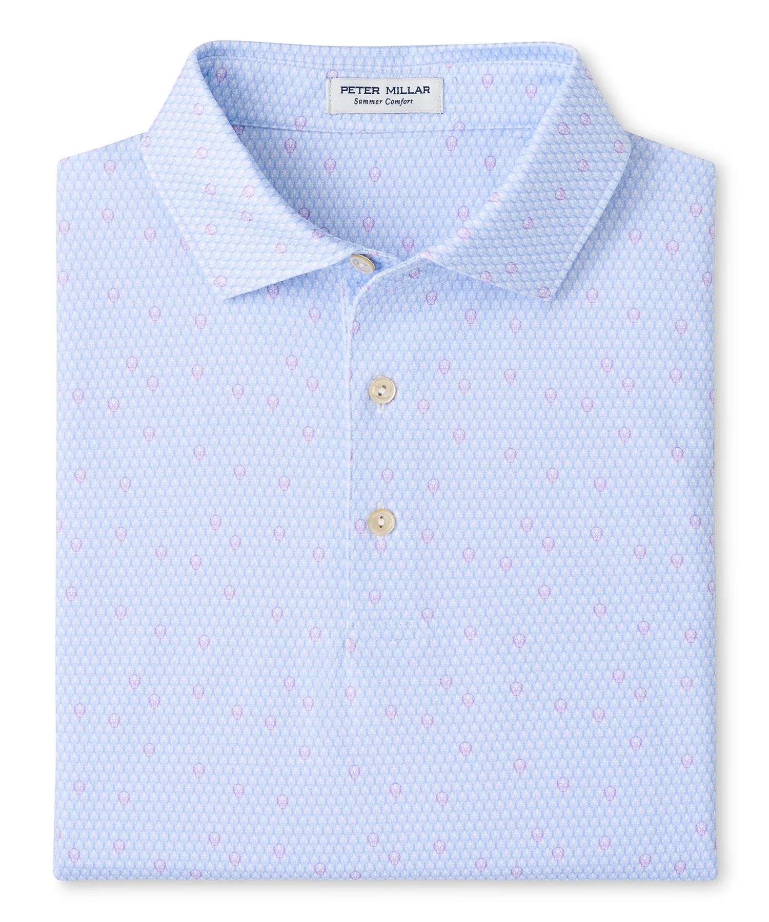 Peter Millar Geo Skull Print Short Sleeve Performance Polo - Image 6