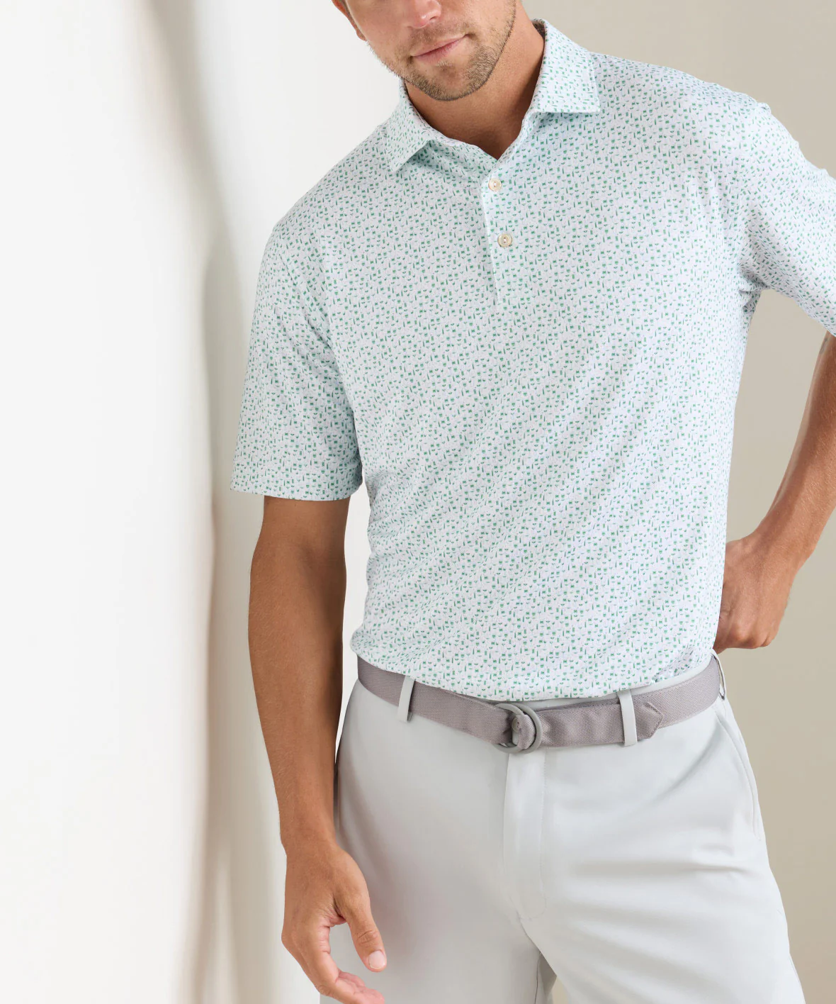 Peter Millar Cheers Print Short Sleeve Performance Polo - Image 2