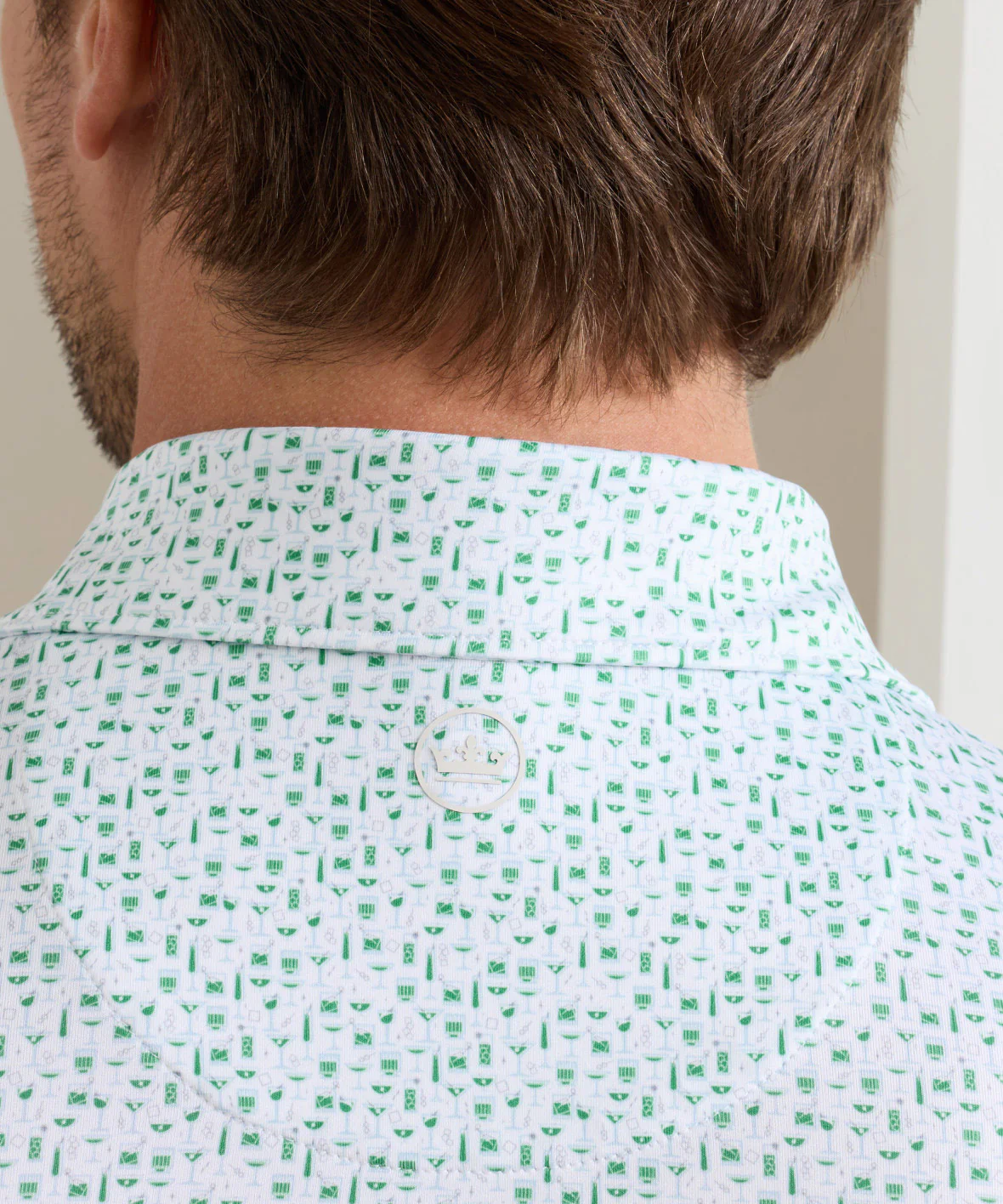 Peter Millar Cheers Print Short Sleeve Performance Polo - Image 4