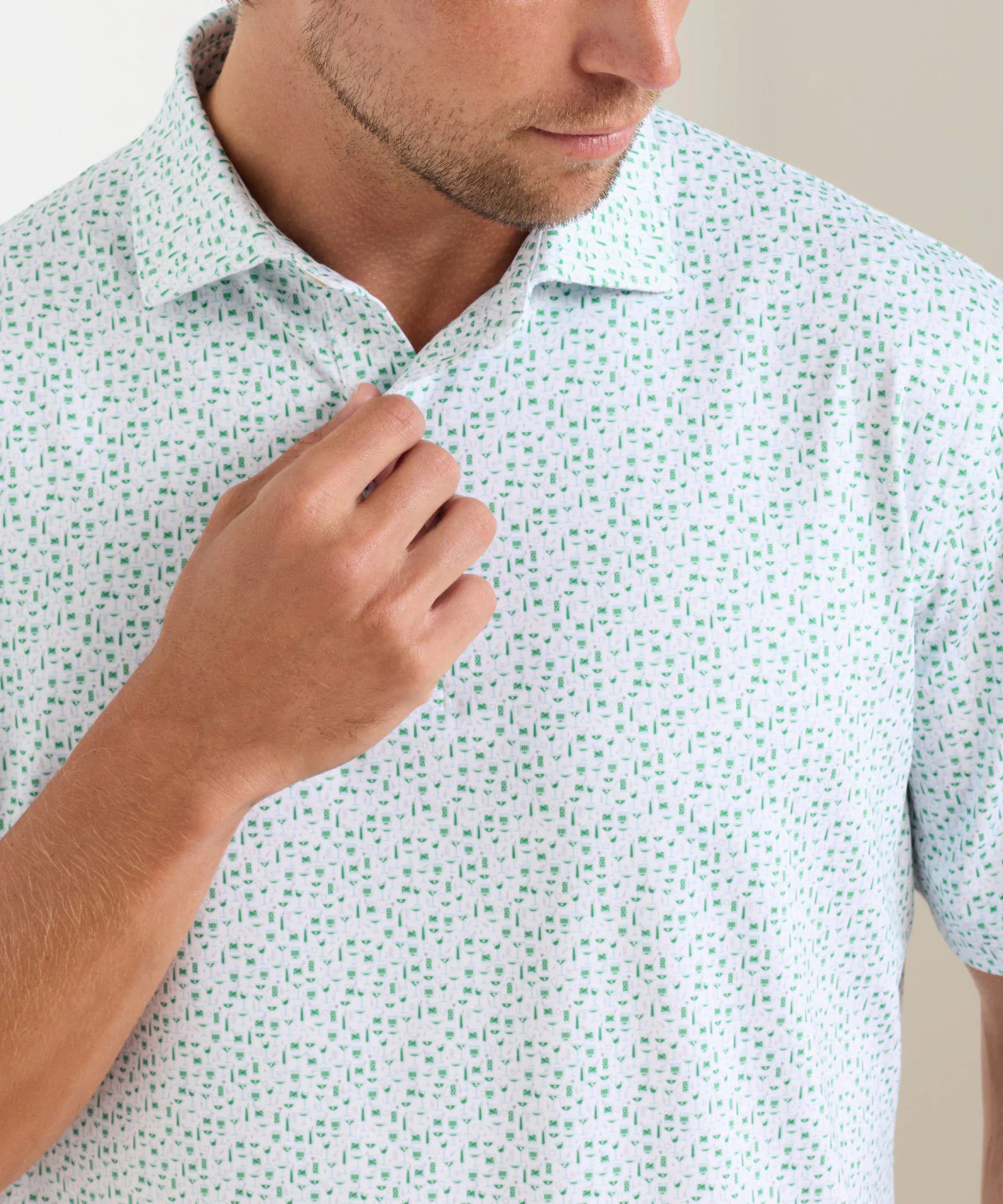 Peter Millar Cheers Print Short Sleeve Performance Polo - Image 5