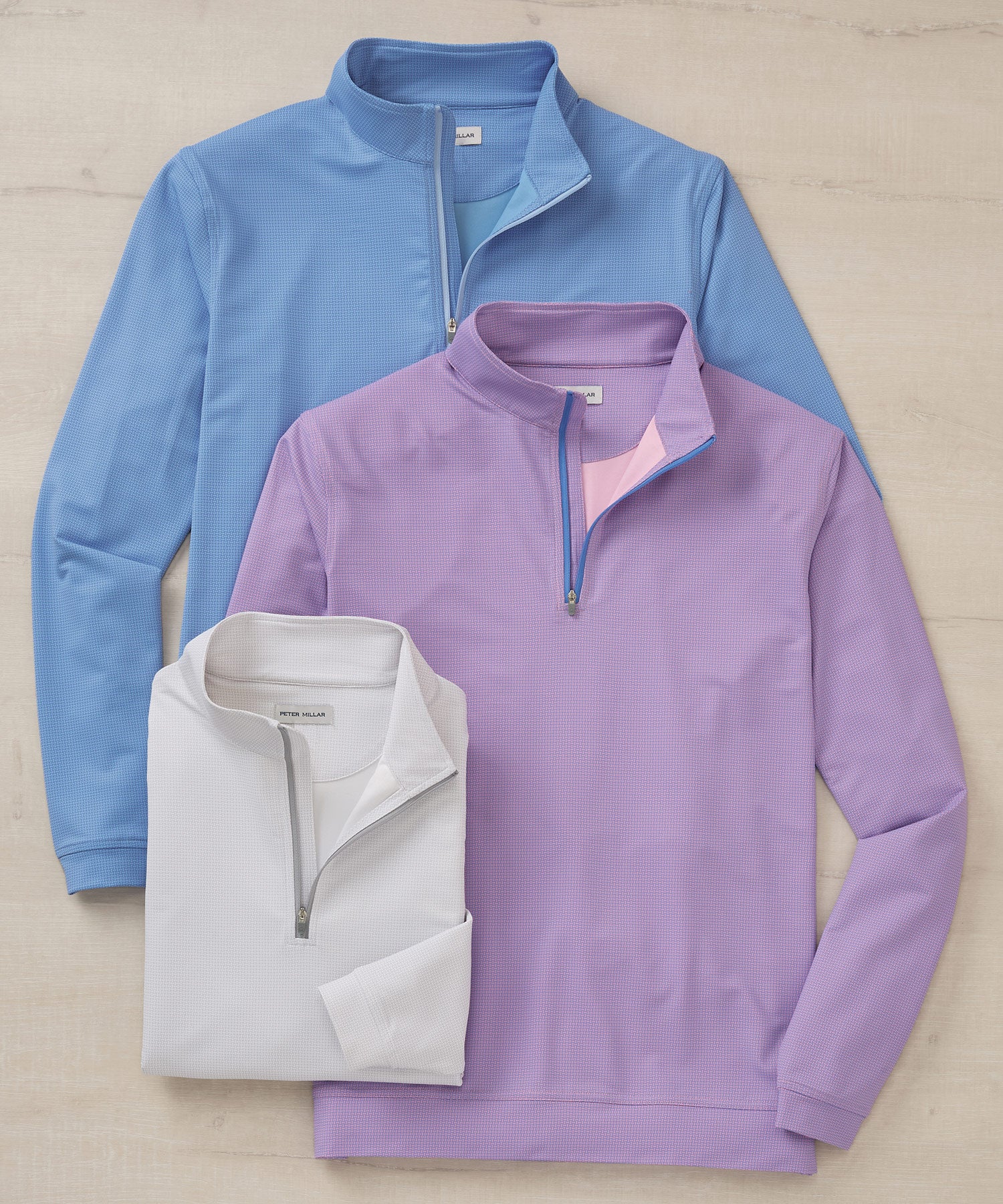 Peter Millar Basket Weave Perth Quarter-Zip Pullover - Image 3
