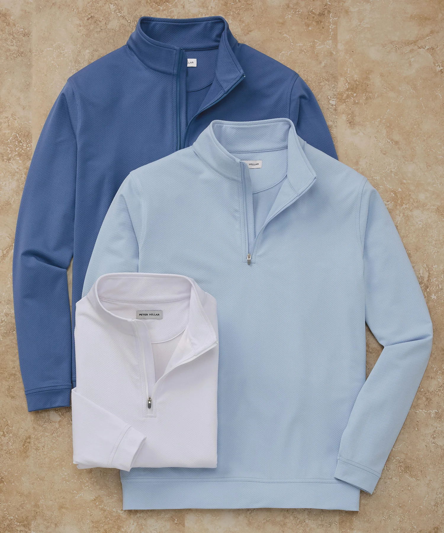 Peter Millar Perth Cross-Hatch Quarter-Zip Pullover - Image 2