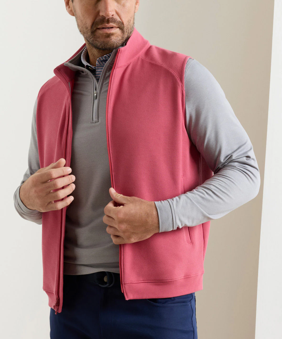 Peter Millar Cradle Pique Full Zip Vest - Image 10