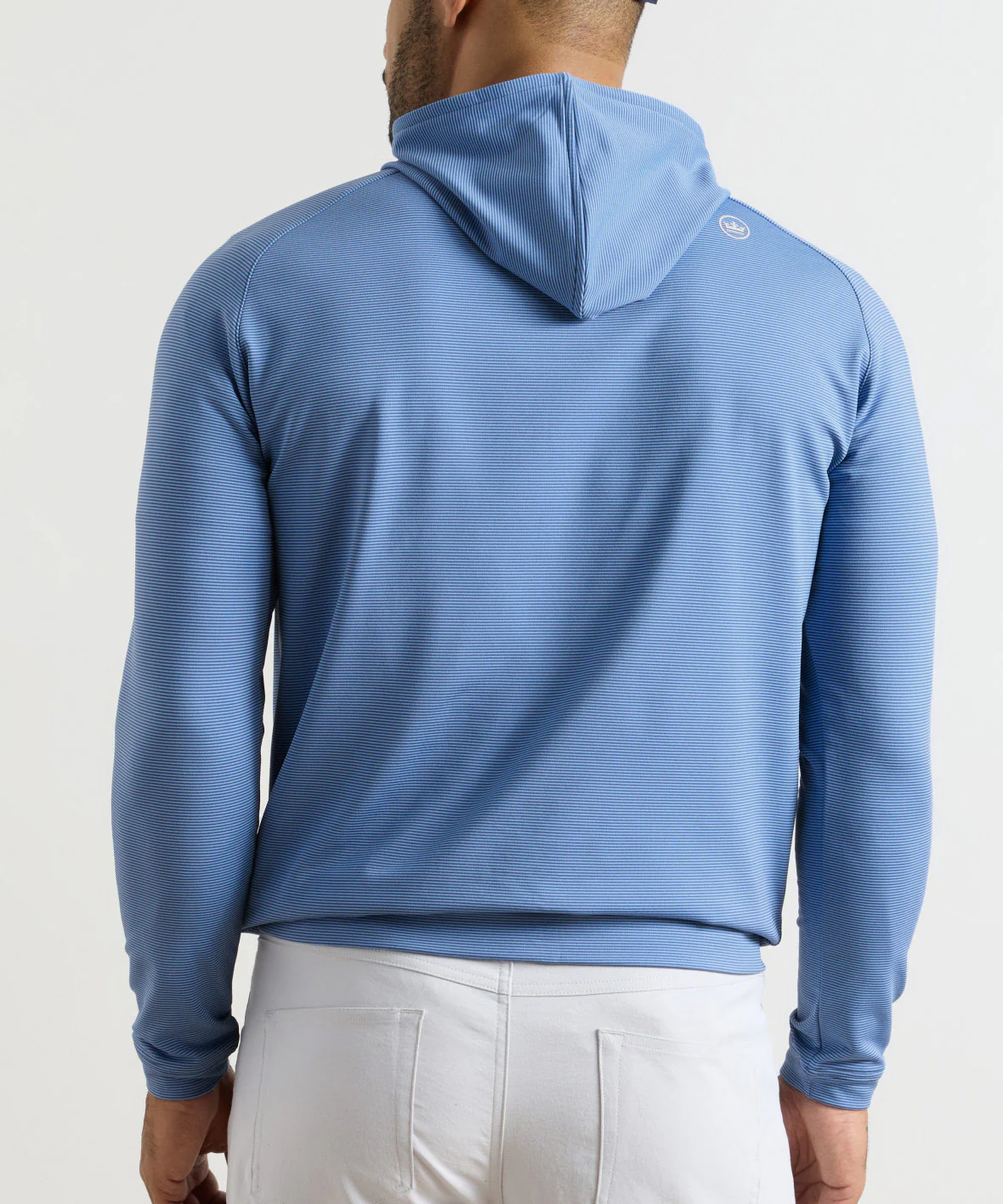 Peter Millar Long Sleeve Pine Sugar Stripe Performance Hoodie - Image 8
