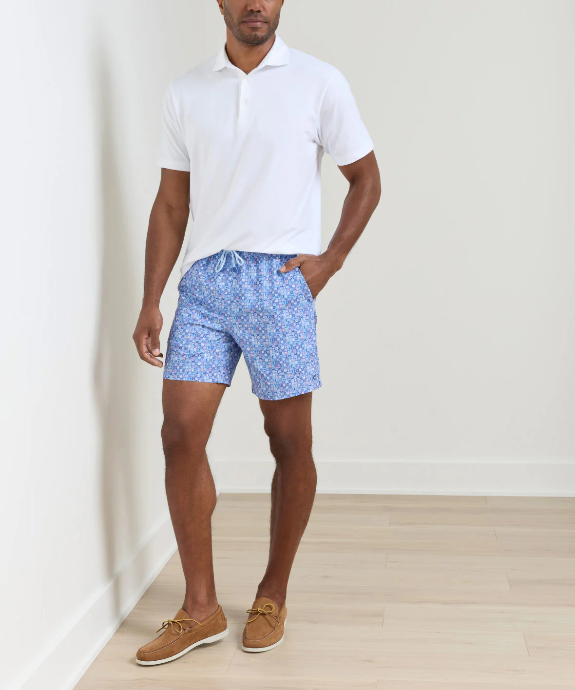 Peter Millar Santorini Tiles Print Swim Trunk - Image 2