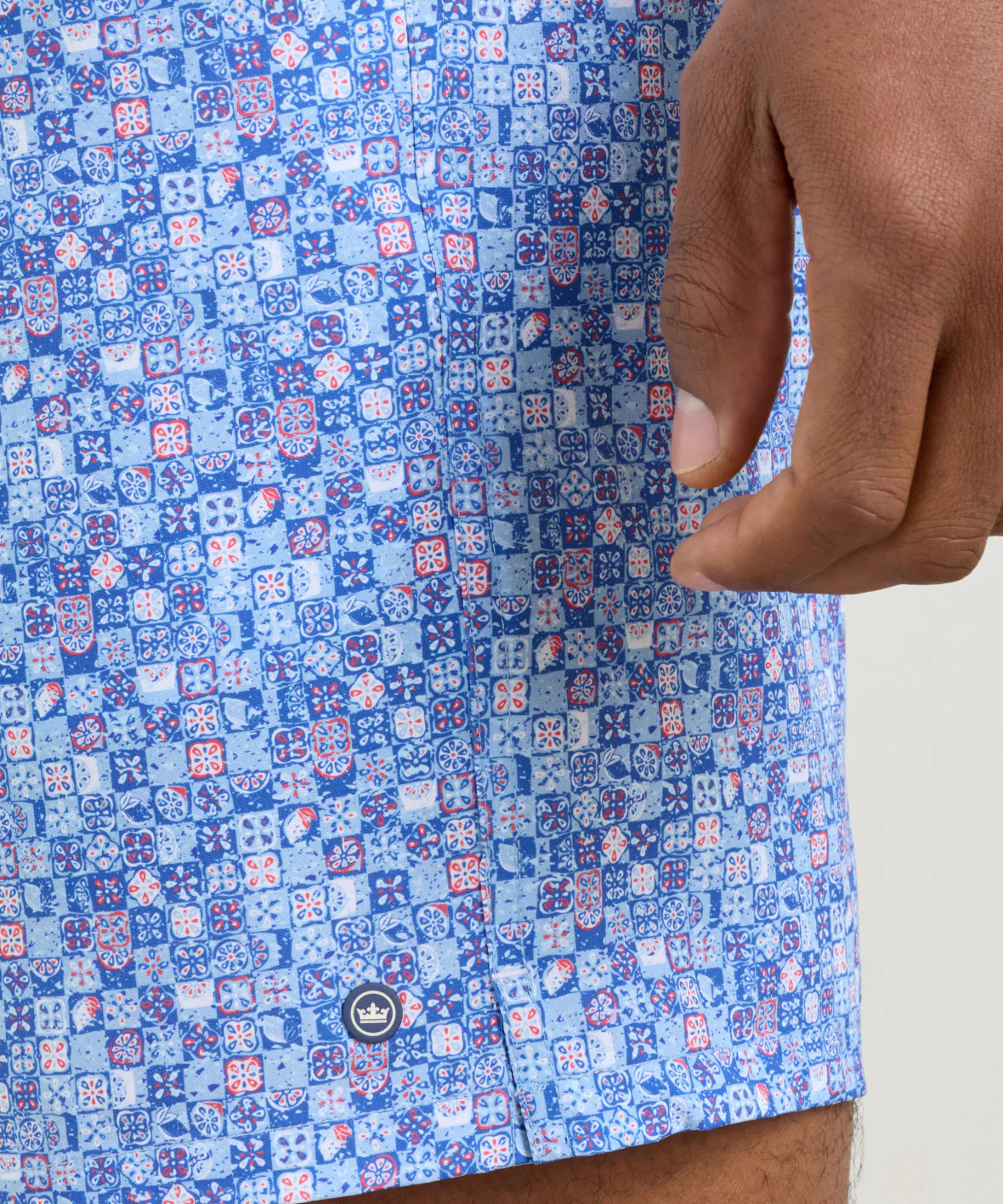 Peter Millar Santorini Tiles Print Swim Trunk - Image 4