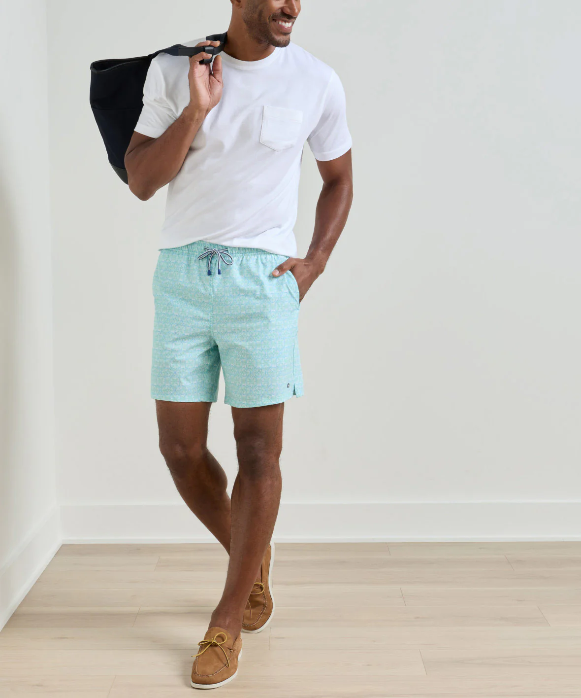 Peter Millar Tide Lines Print Swim Trunk - Image 2