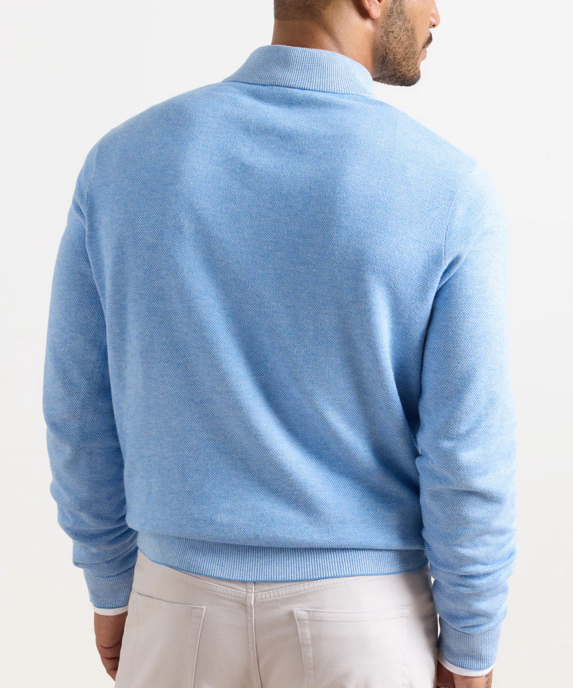 Peter Millar Coolspun Light Birdseye Quarter-Zip Pullover - Image 3