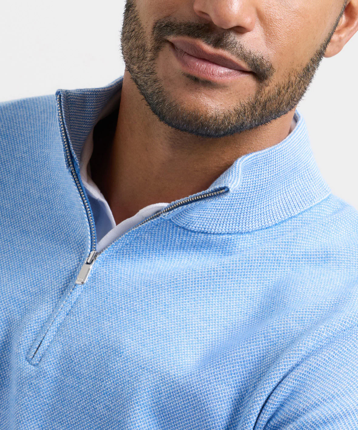 Peter Millar Coolspun Light Birdseye Quarter-Zip Pullover - Image 4