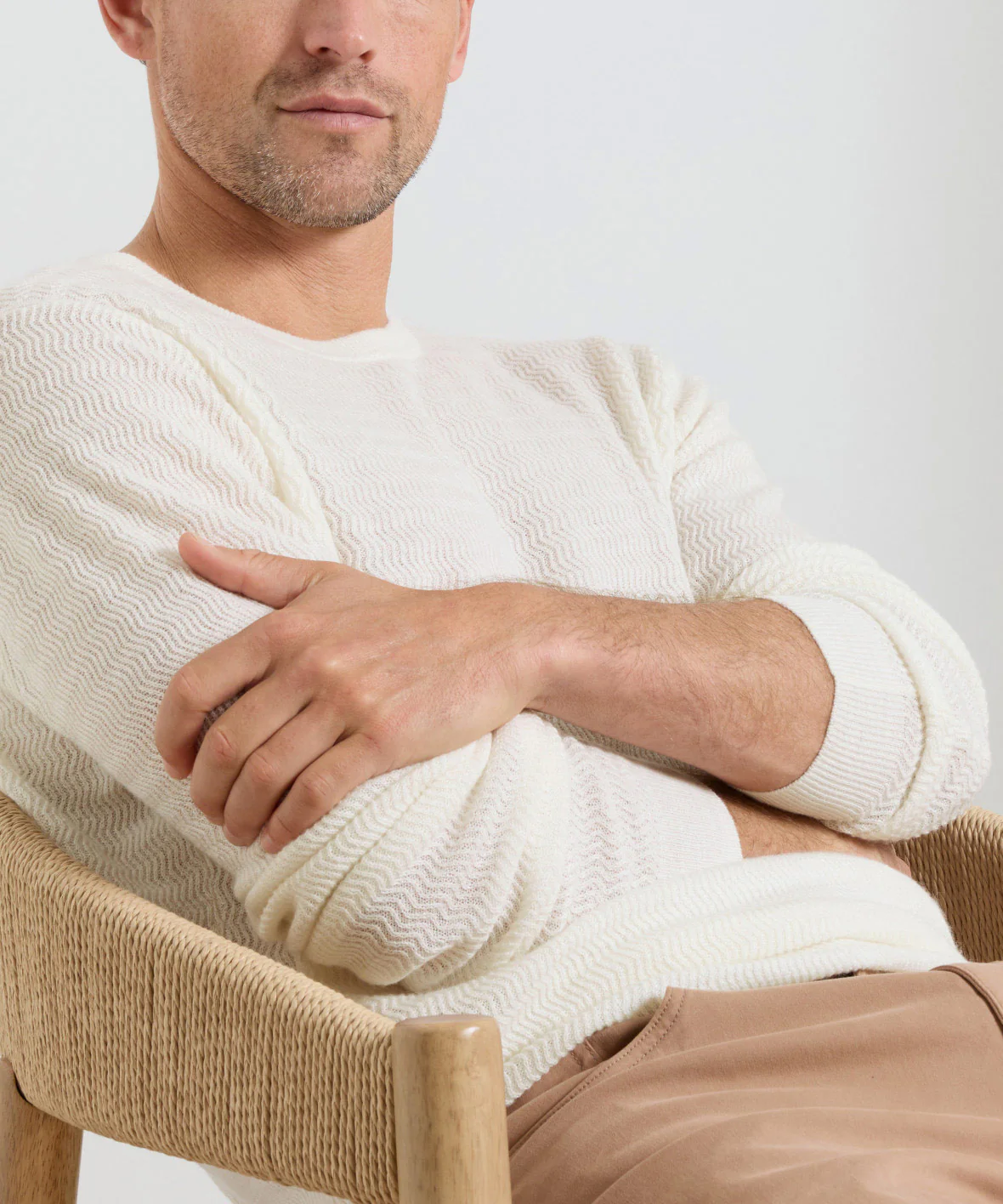Peter Millar Crosswinds Textured Crewneck Sweater - Image 2