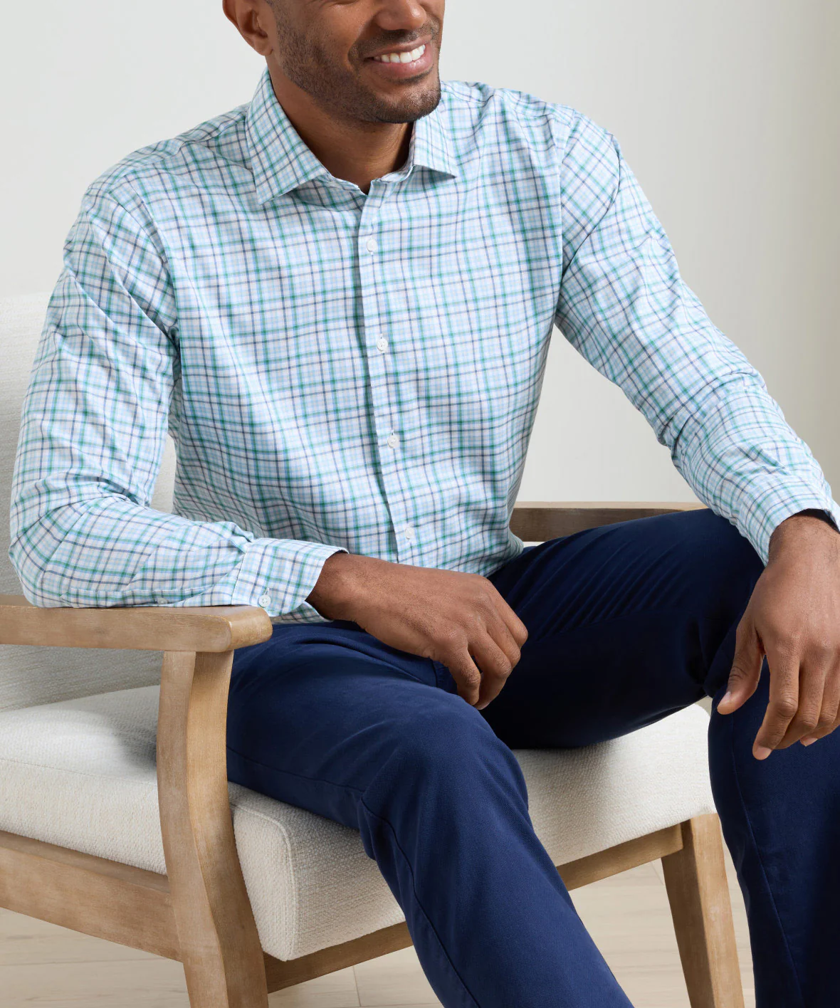 Peter Millar Simon Crown Light Long Sleeve Sport Shirt - Image 2