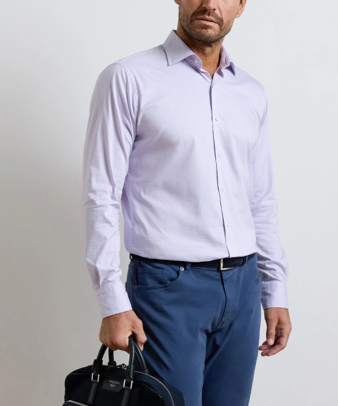 Peter Millar Conway Cotton Light Long Sleeve Sport Shirt - Image 2