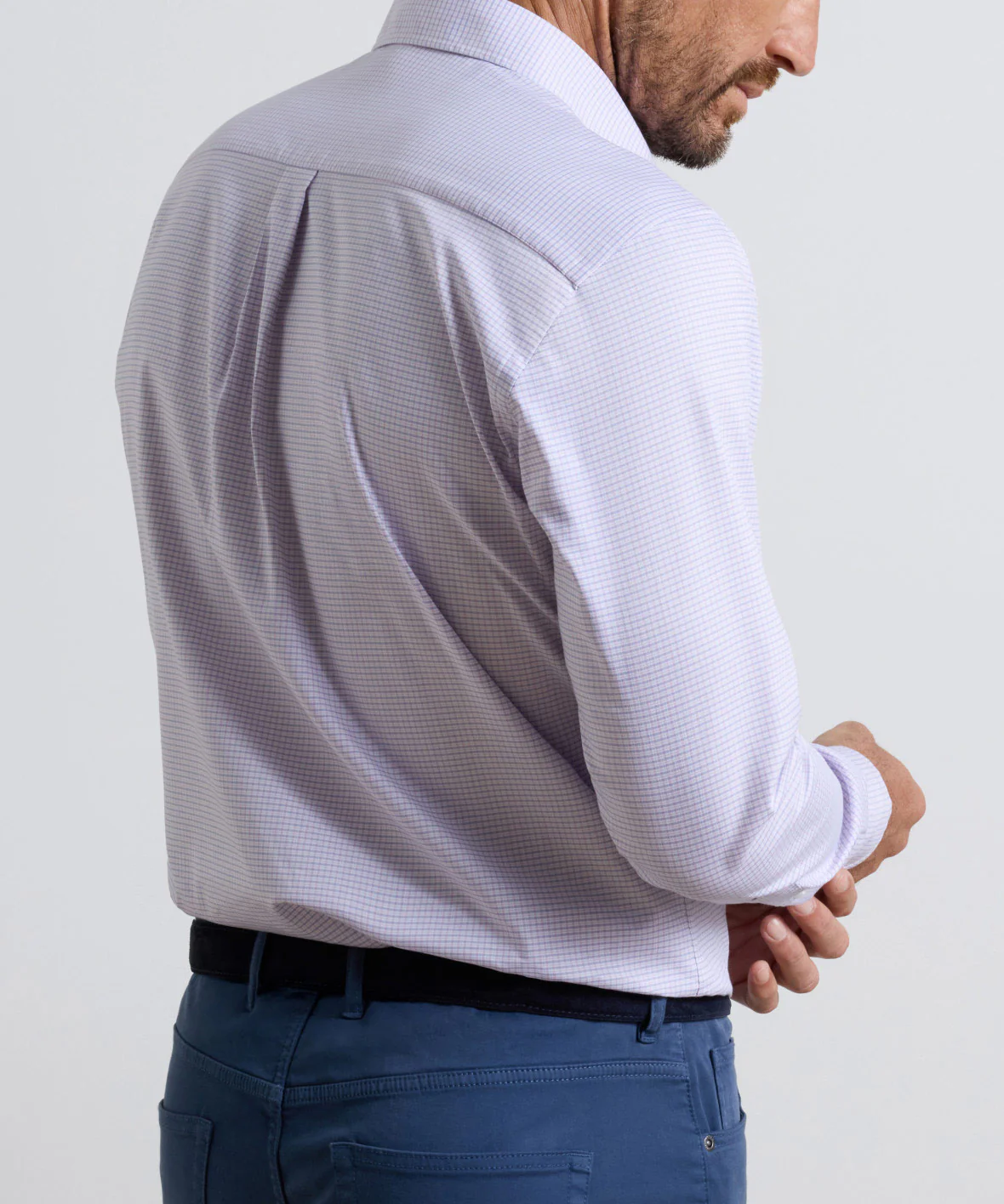Peter Millar Conway Cotton Light Long Sleeve Sport Shirt - Image 3