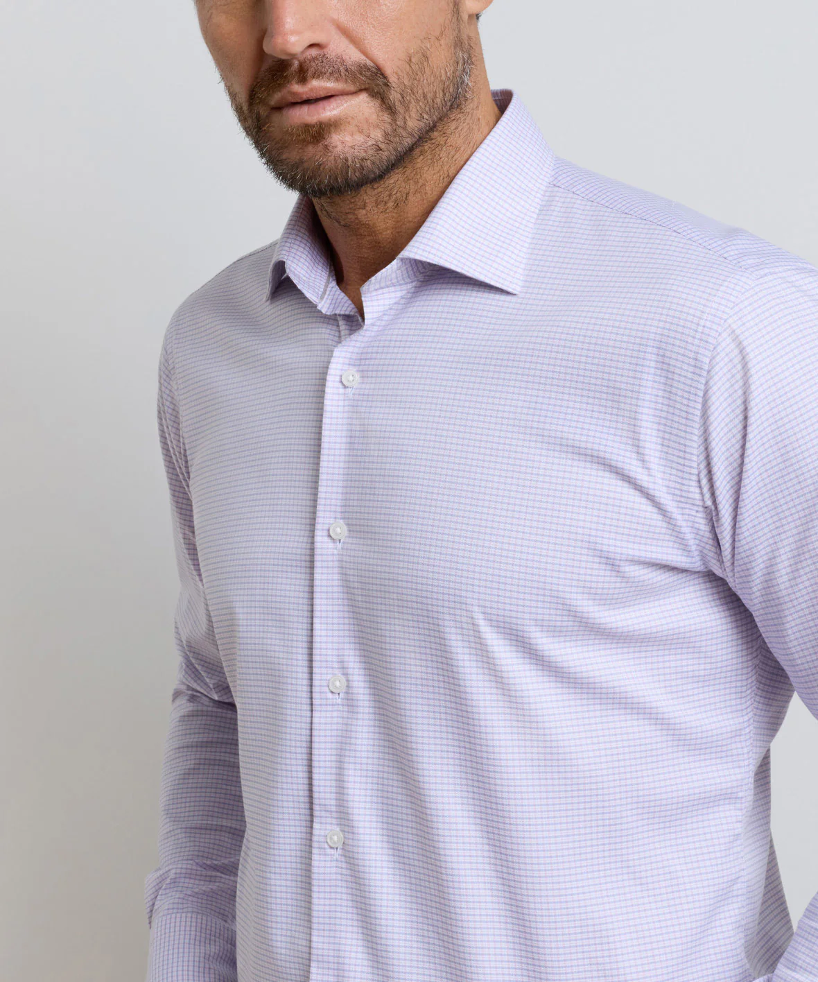 Peter Millar Conway Cotton Light Long Sleeve Sport Shirt - Image 4