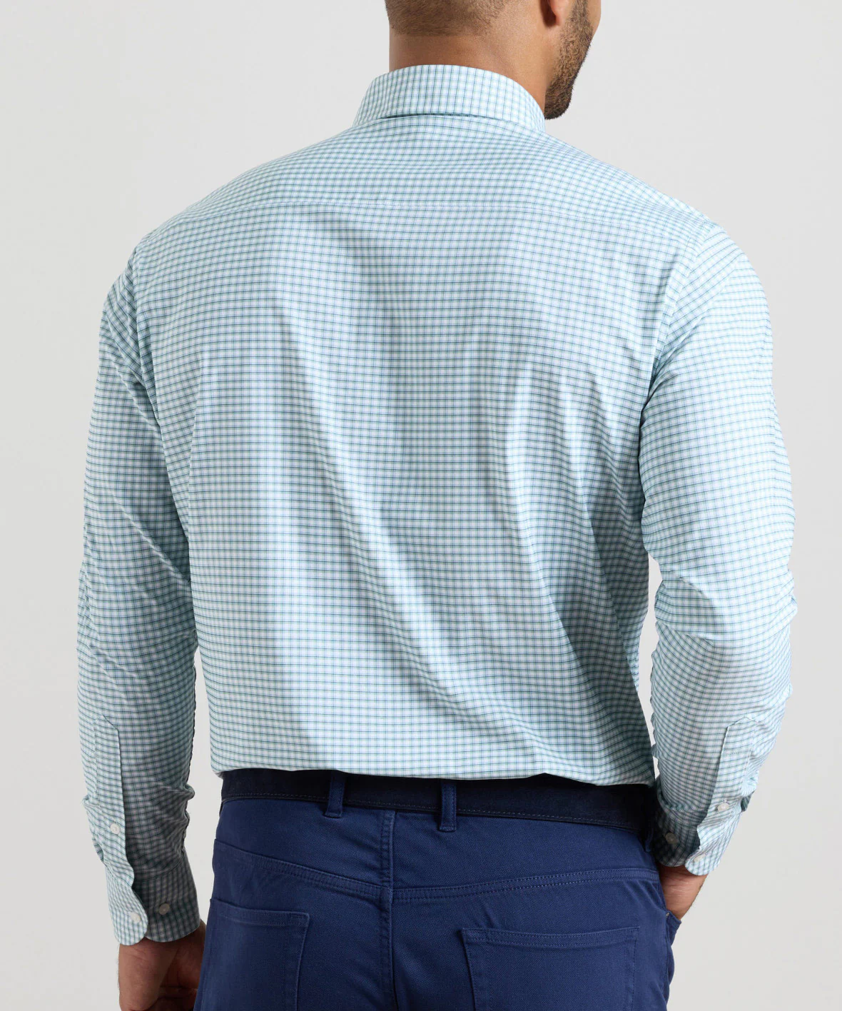 Peter Millar Gregory Performance Long Sleeve Twill Sport Shirt - Image 7
