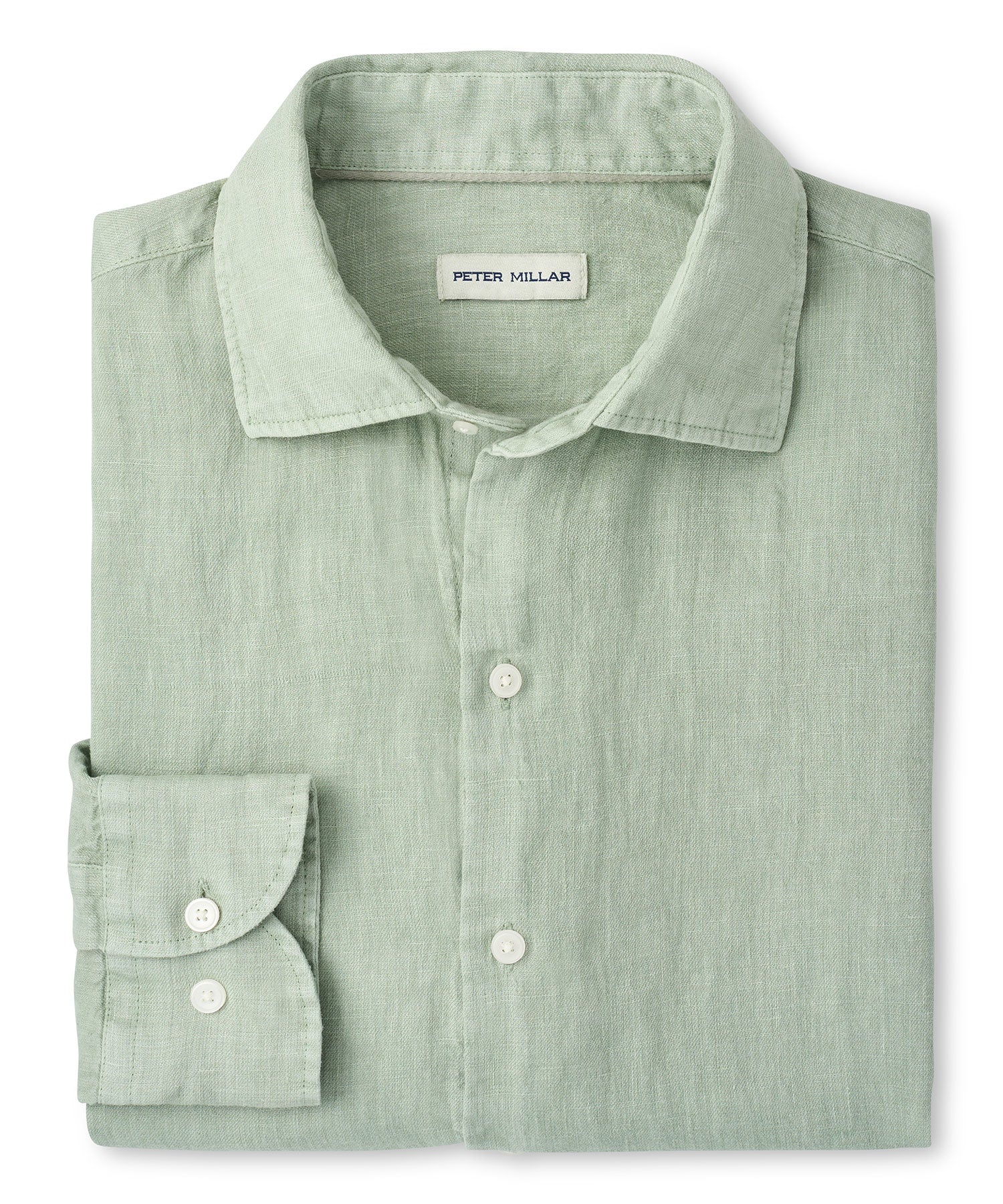 Peter Millar The Shoreside Long Sleeve Linen Sport Shirt - Image 5