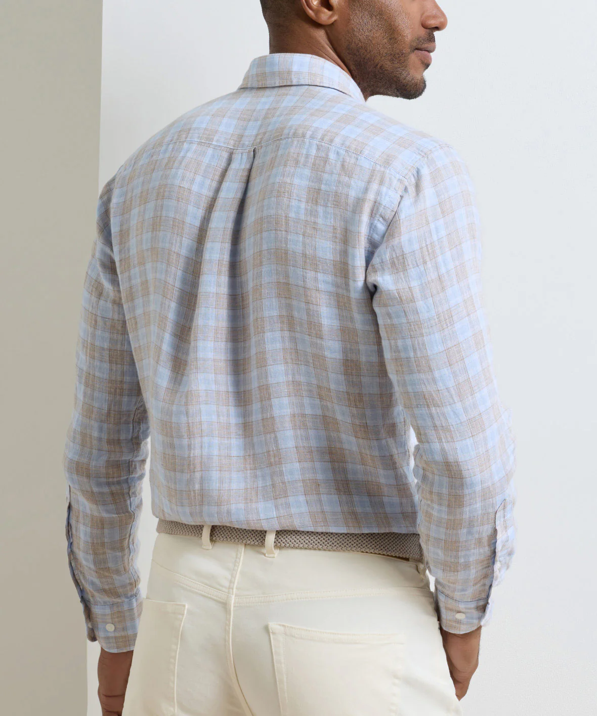 Peter Millar Milo Linen Long Sleeve Sport Shirt - Image 3