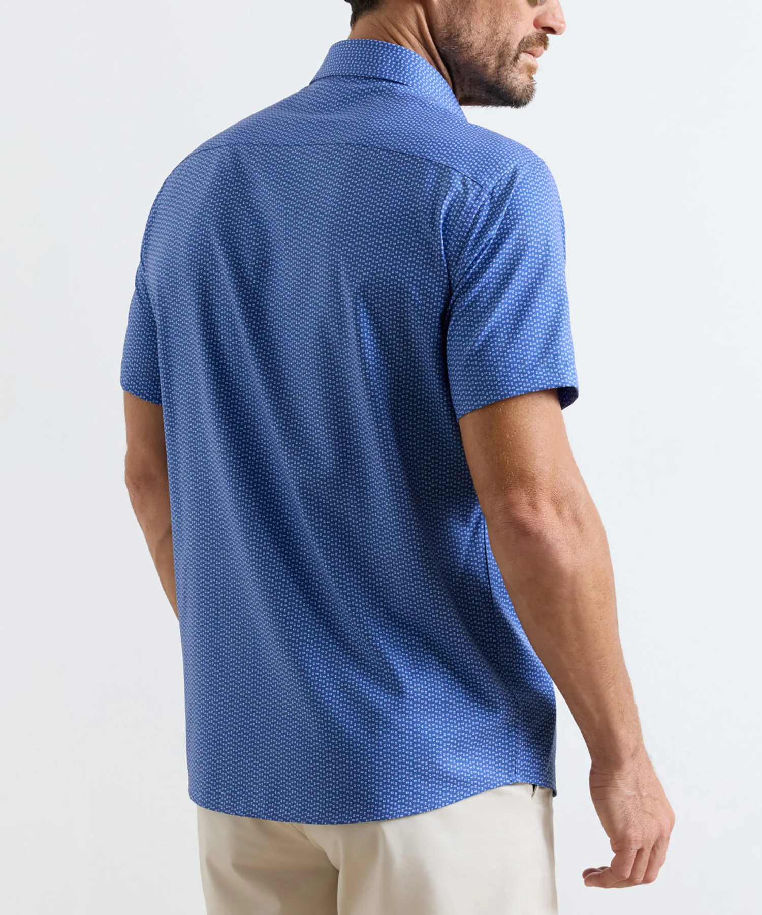 Peter Millar Jackson Performance Short Sleeve Poplin Sport Shirt - Image 3